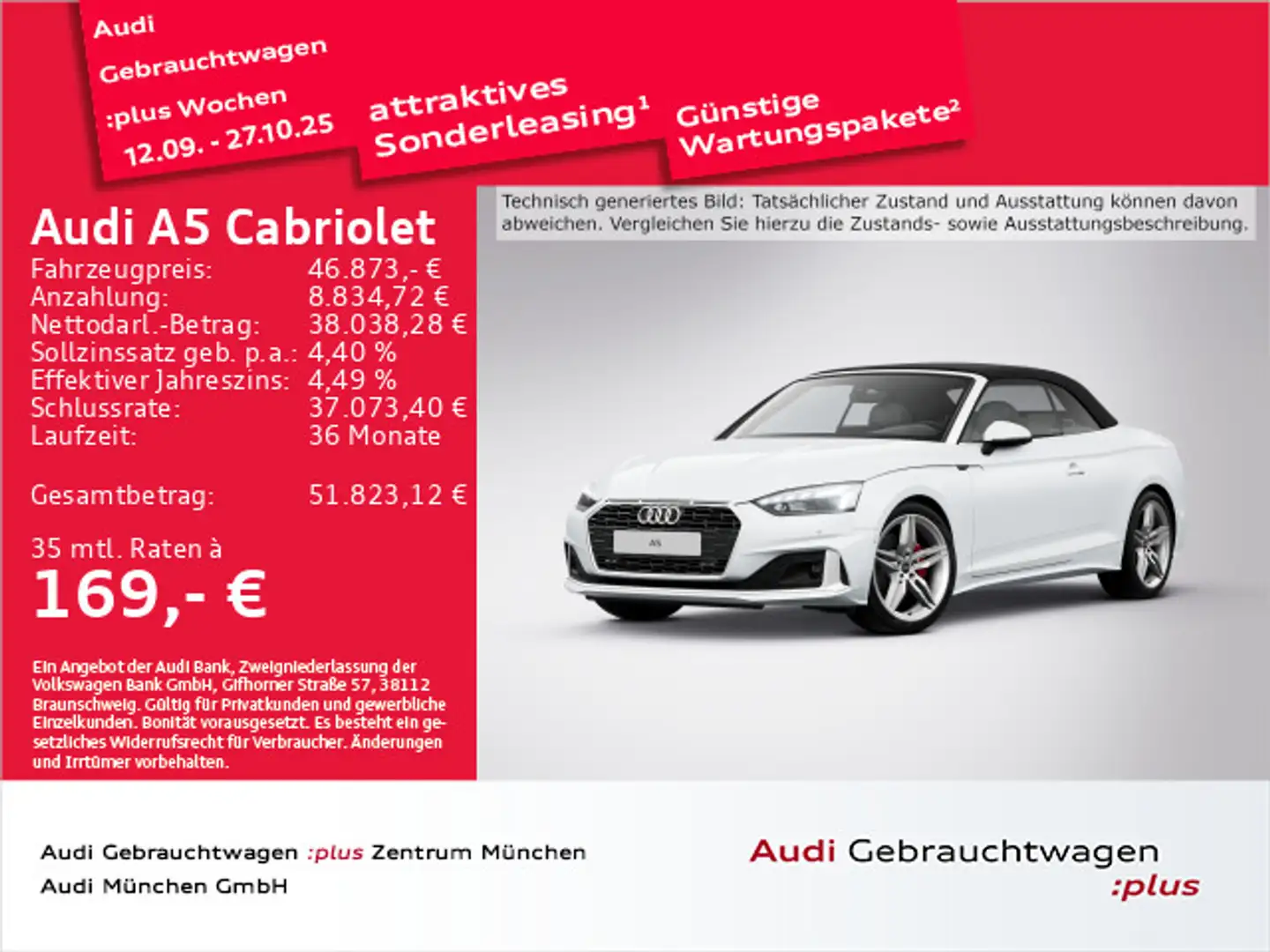 Audi A5 40 TDI S tronic Advanced Virtual/Na Weiß - 1