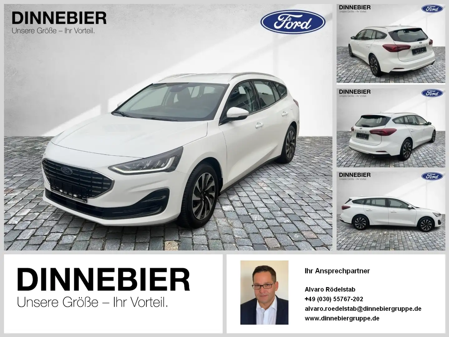 Ford Focus TITANIUM  RFK+LED+PDC+NAVI+GJR+TWA Weiß - 1