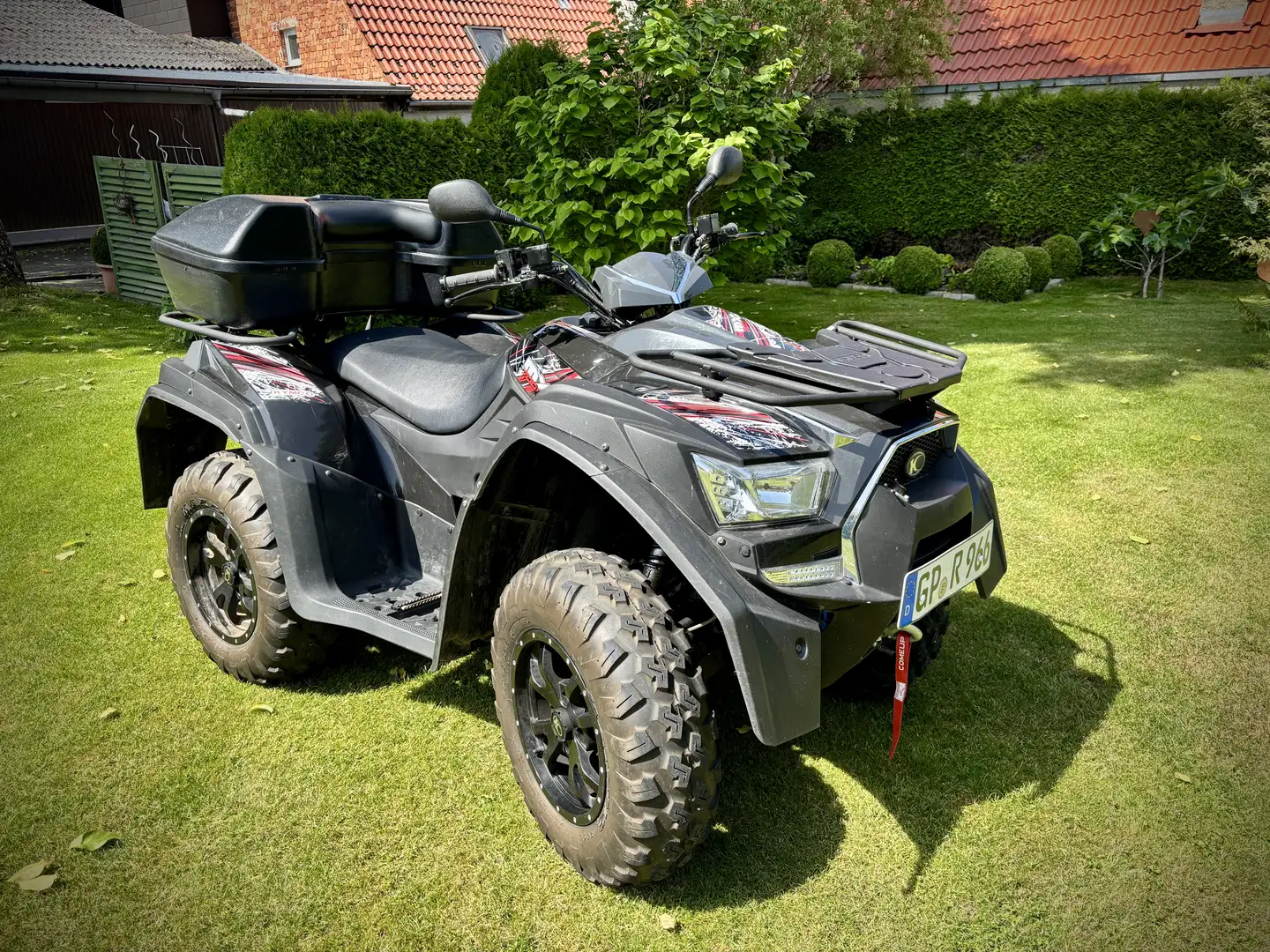 Kymco MXU 700 700i, incl. Seilwinde ,Schneeschild und Koffer Schwarz - 2