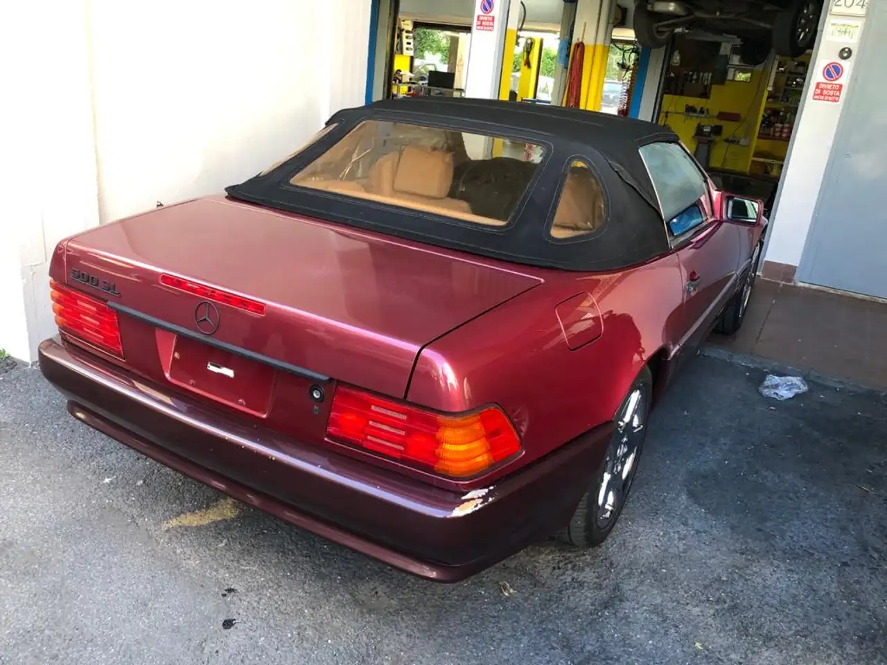 Mercedes-Benz SL 500 Vendo SL 500 r 129 rosso metallizzato interni in p, foto 2