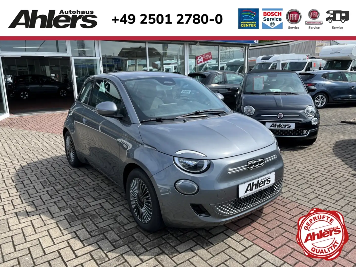Fiat 500e ICON+42kWh+WINTER+PARK+KOMFORT+NAVI+ALU+KLIMAAUTOM Gris - 1