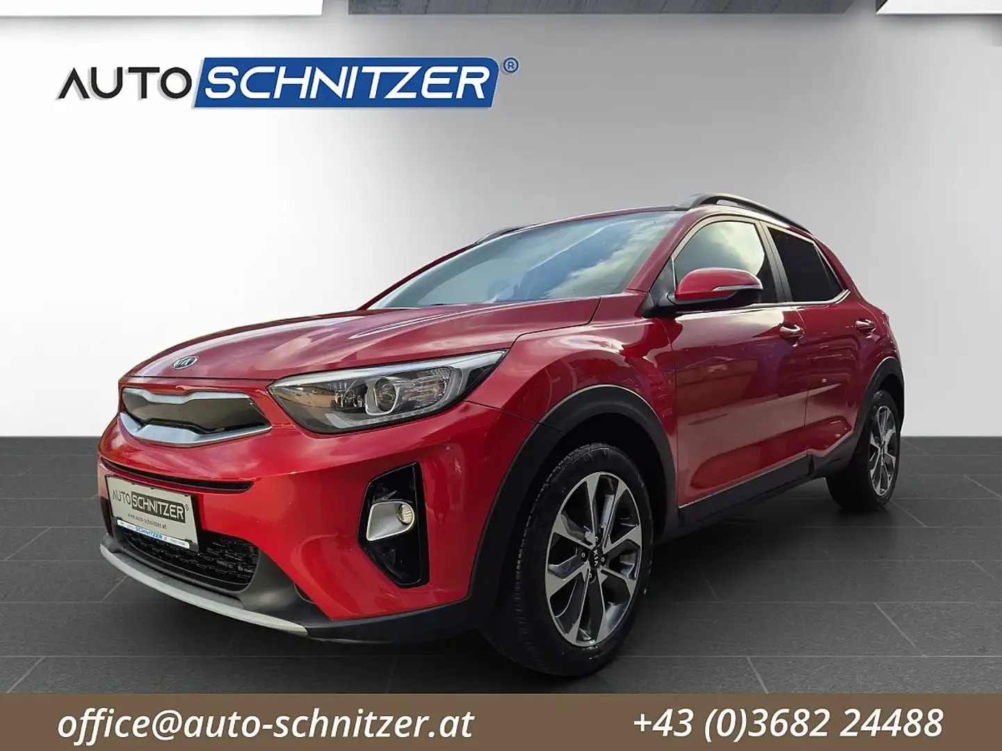 Kia Stonic 1,4 MPI ISG Silber Rot - 1