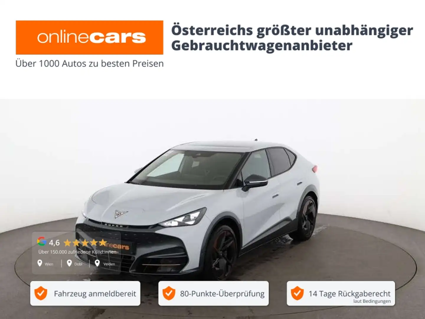 CUPRA Tavascan VZ 4Drive 77kWh Aut LED SKY 360-CAM NAVI Silber - 1