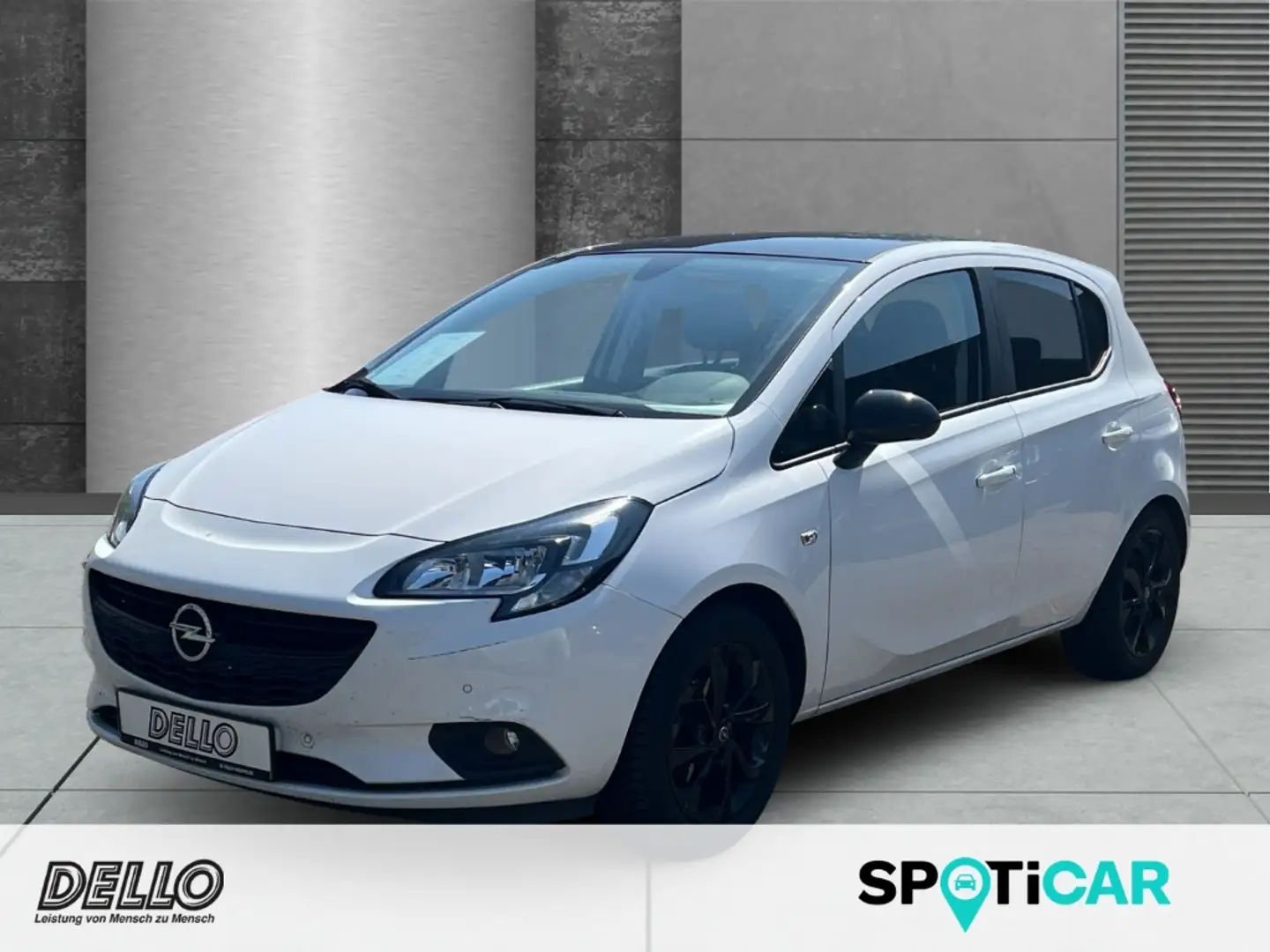Opel Corsa Edition 1.4  Schwarzes Dach, Außenspiegel u.Felgen Weiß - 1