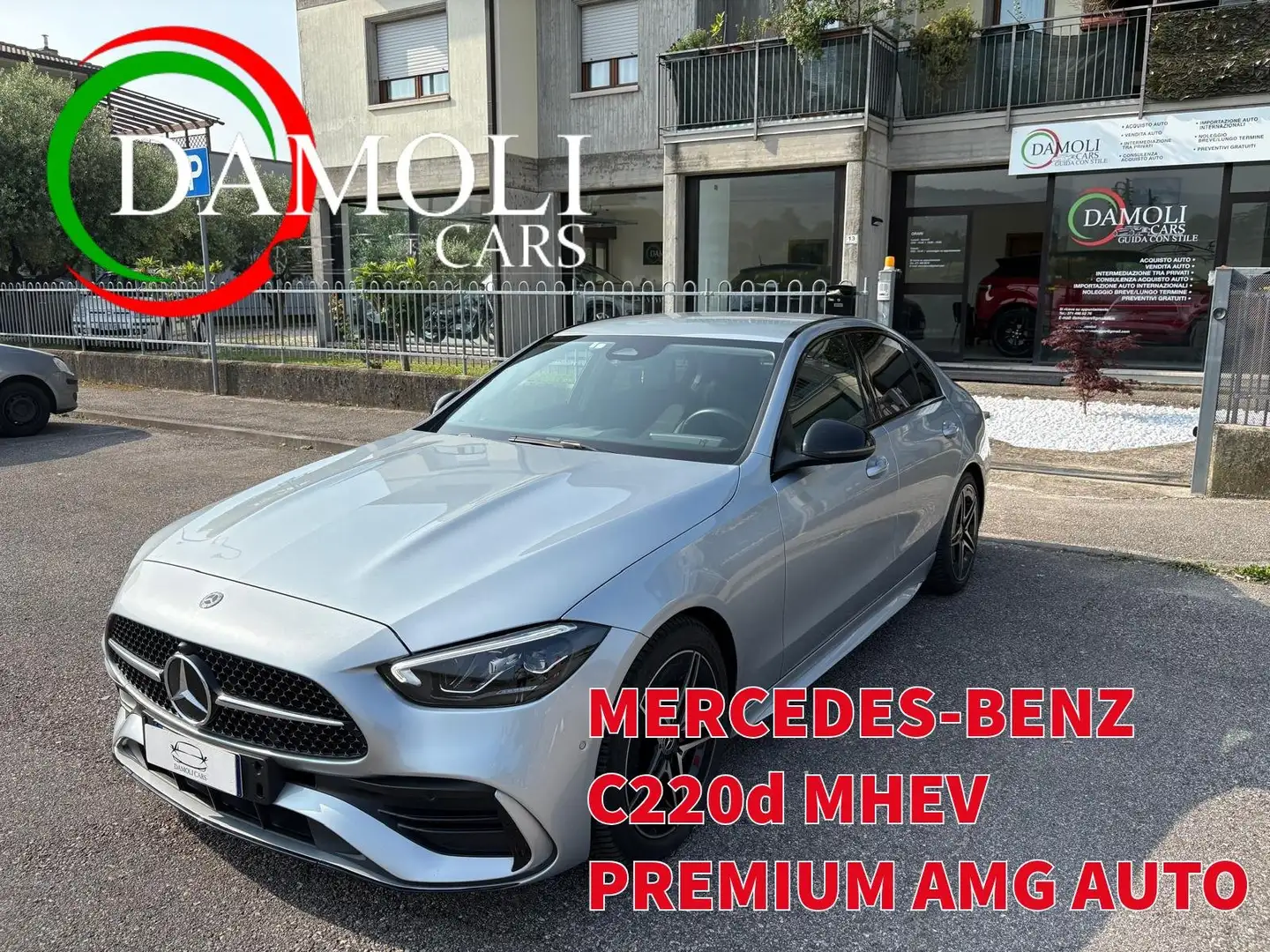 Mercedes-Benz C 220 d mhev Premium auto Argento - 1