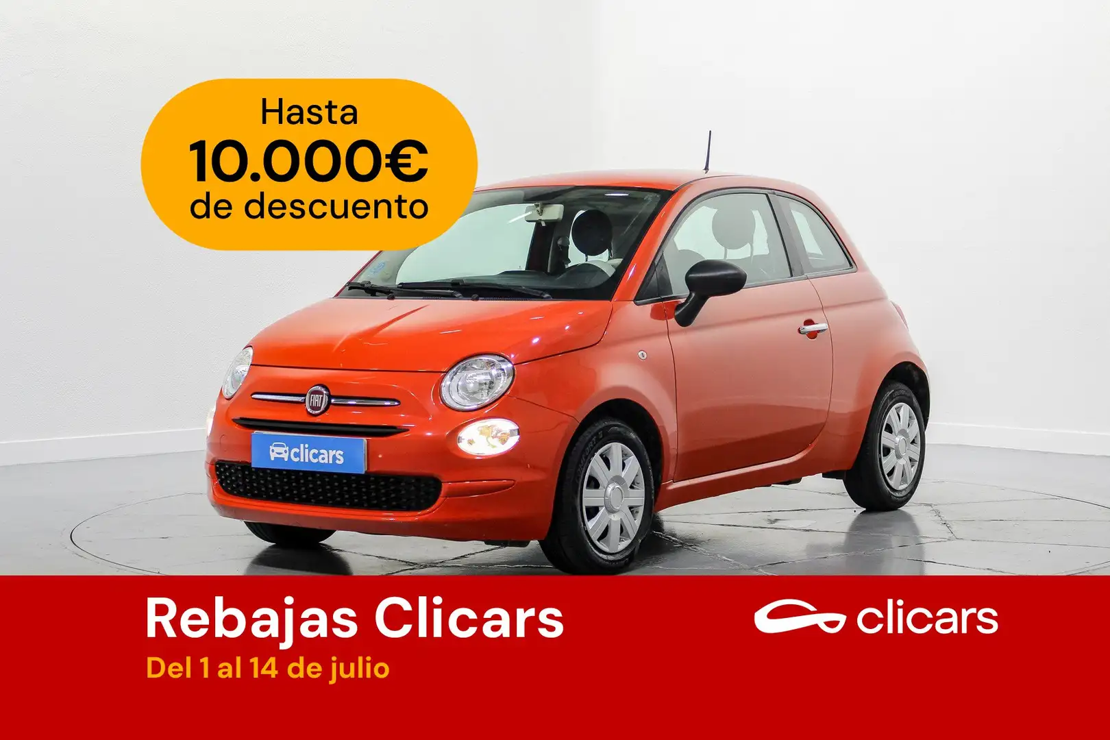 Fiat 500 1.0 Hybrid Cult 52kW Orange - 1