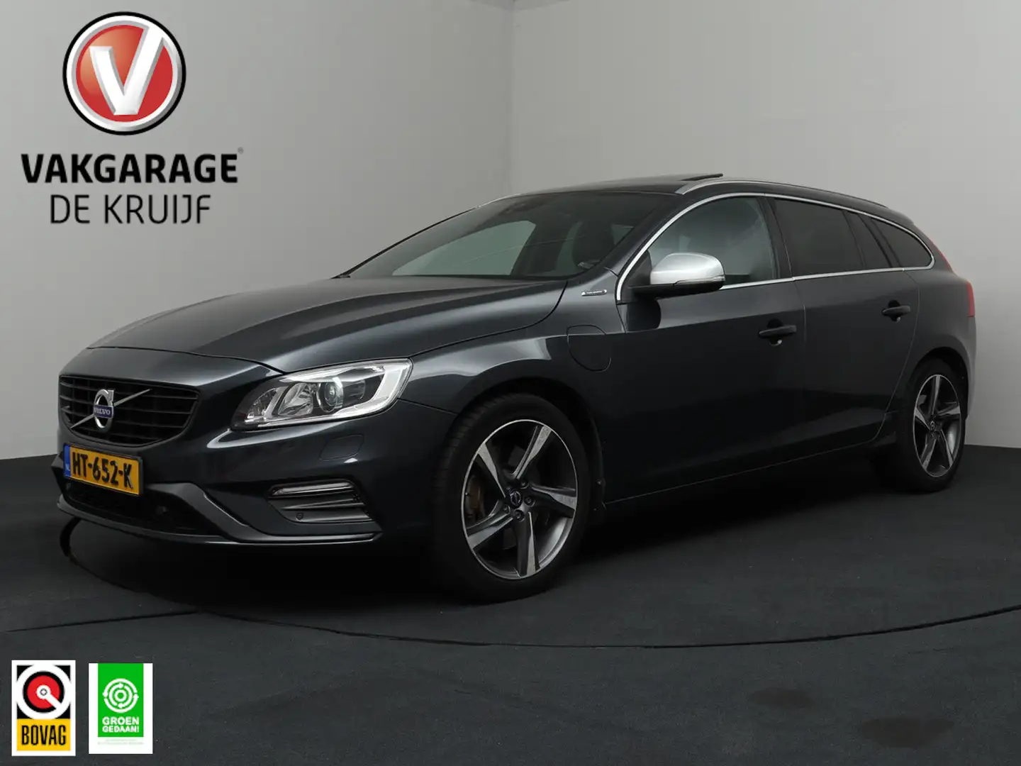 Volvo V60 2.4 D6 Twin Engine R-Design | Camera | Trekhaak | Grijs - 1