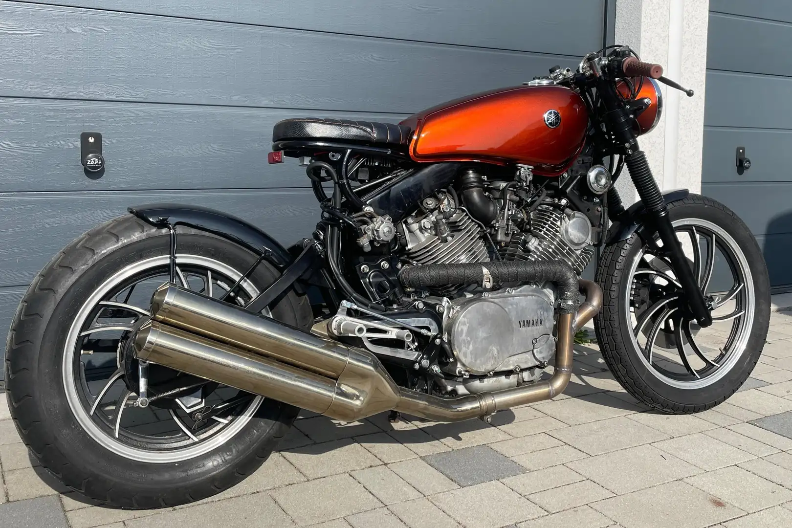 Yamaha XV 750 Umbau mit TÜV Portocaliu - 2
