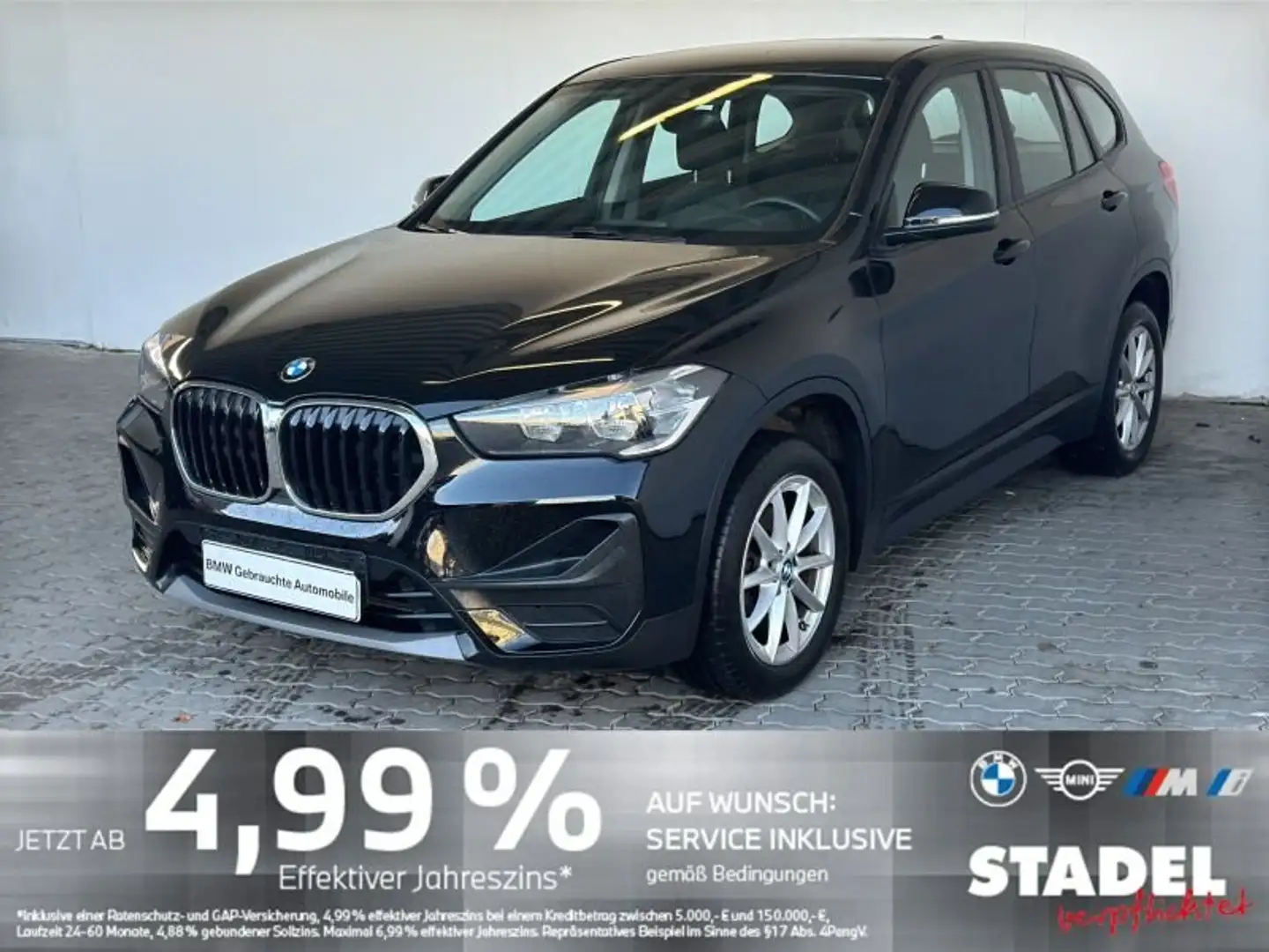 BMW X1 sDrive18d Advantage Navi.PDChinten.DAB.Sitzhz Nero - 1