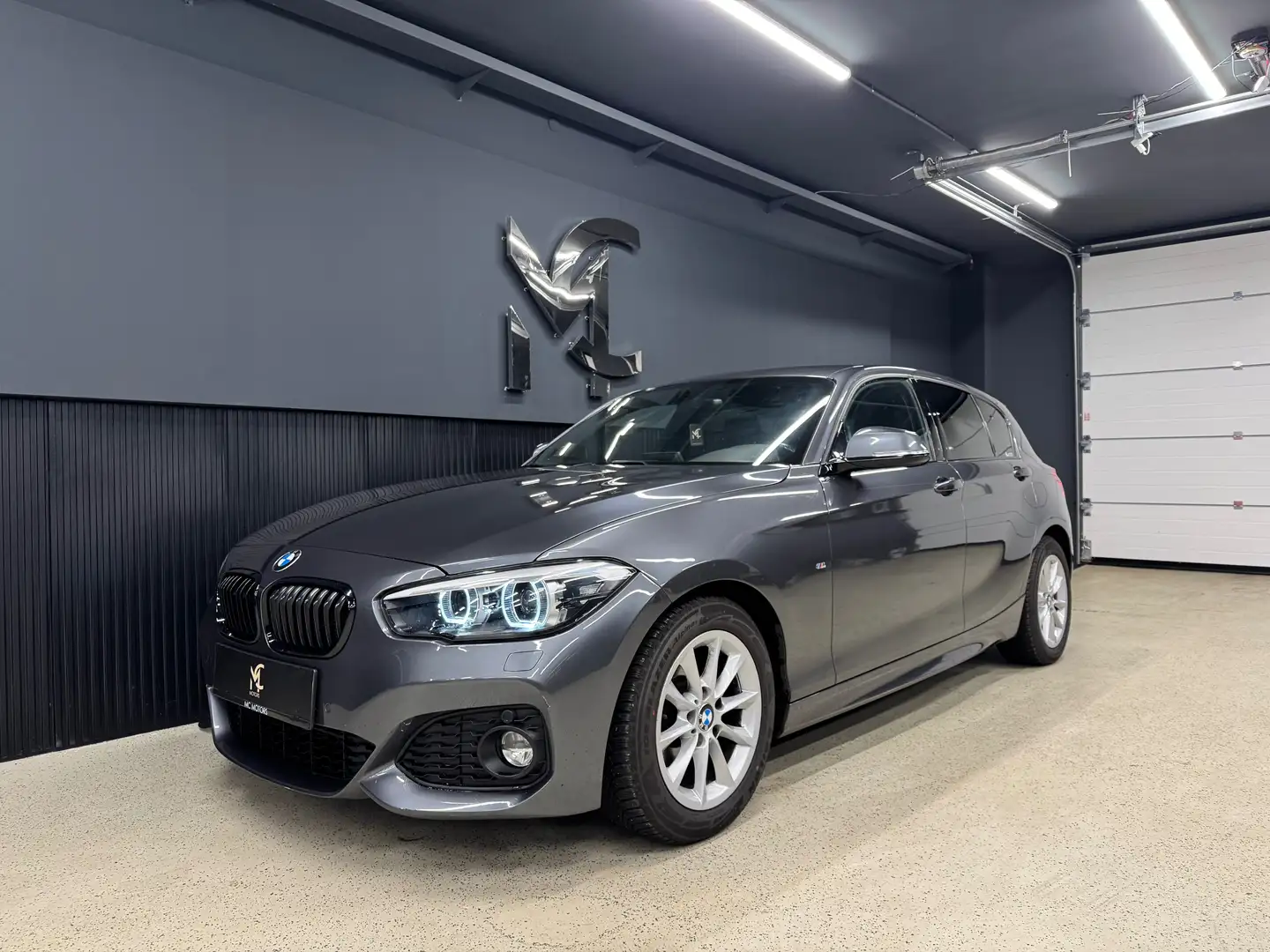 BMW 116 116d F20`M-SPORT`LED`AUTOMATIK`LEDER`NAVI`TEMP`RFK Gris - 2