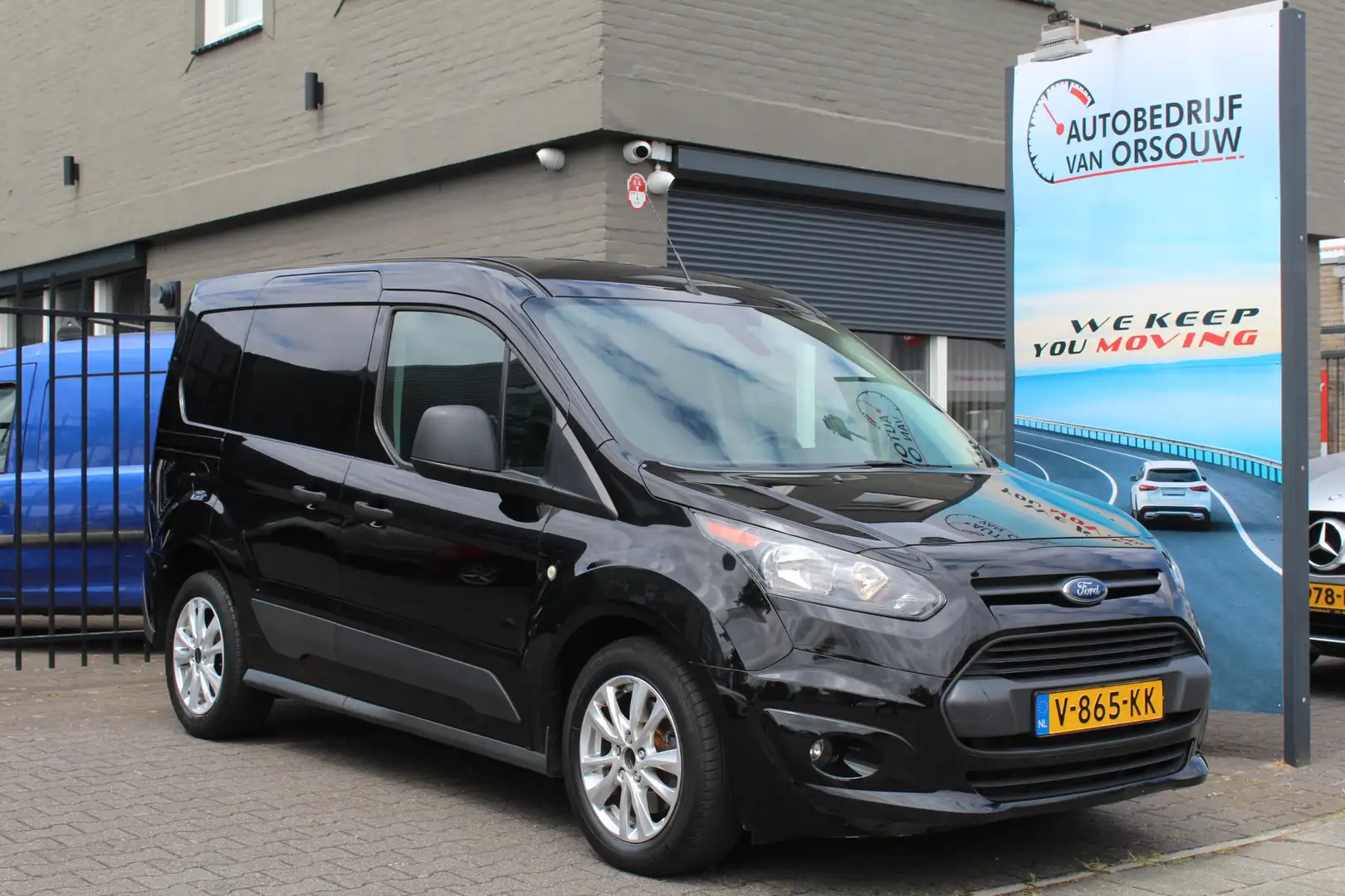 Ford Transit Connect 1.5 TDCI L1 3 Pers Navigatie Camera Airco Pdc Crui Noir - 1