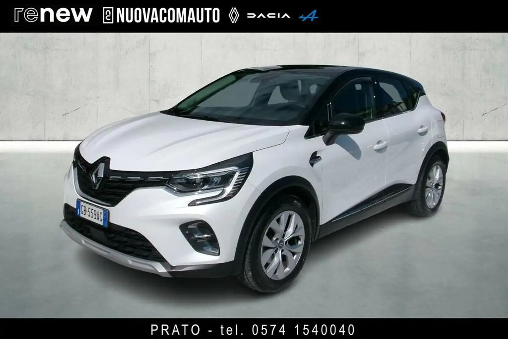 Renault Captur 1.6 plug-in hybrid Intens E-Tech 160cv auto Bianco - 1