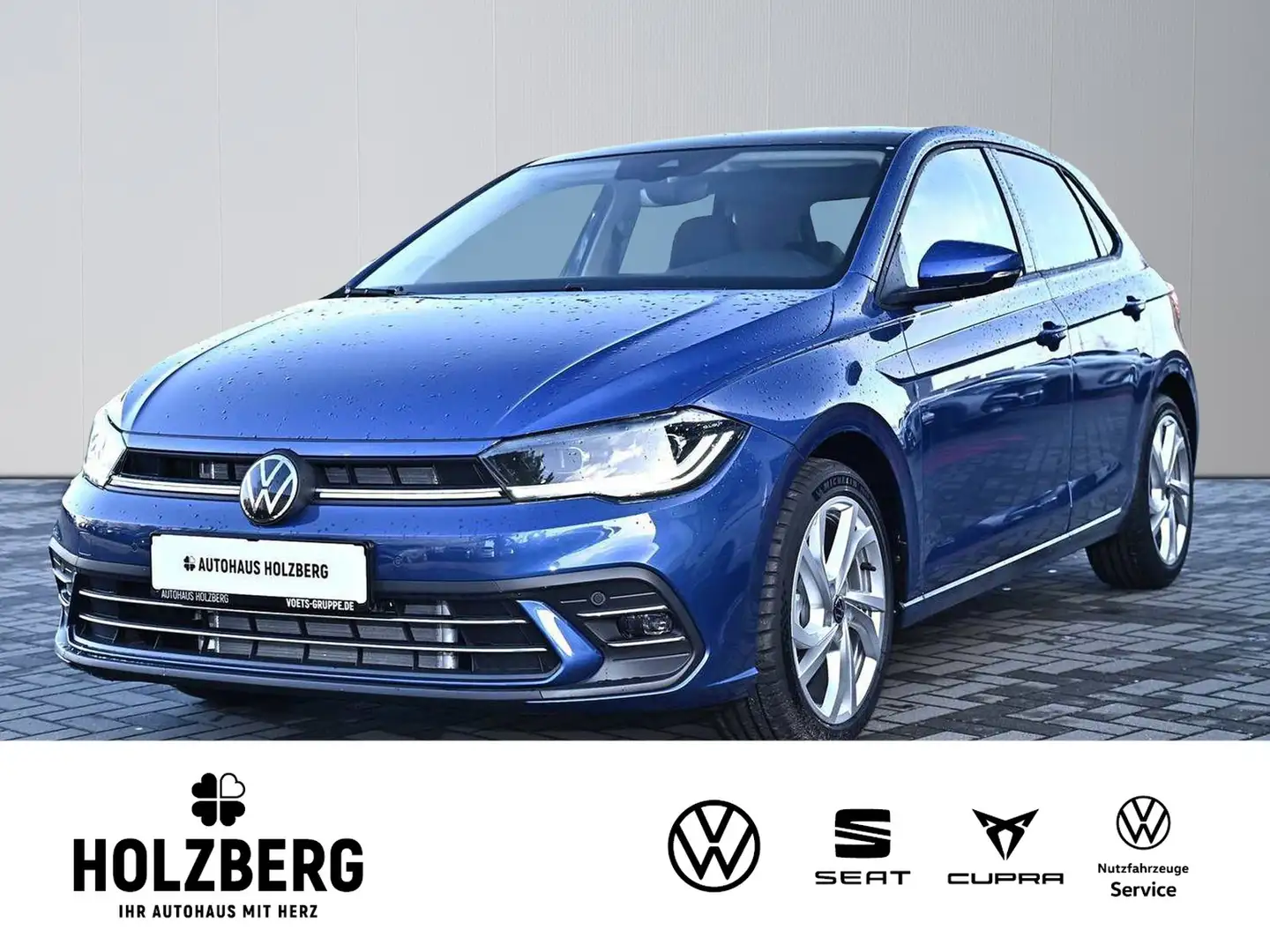 Volkswagen Polo 1.0 TSI DSG Style AHK+PANO+IQ.DRIVE+KAMERA Bleu - 1