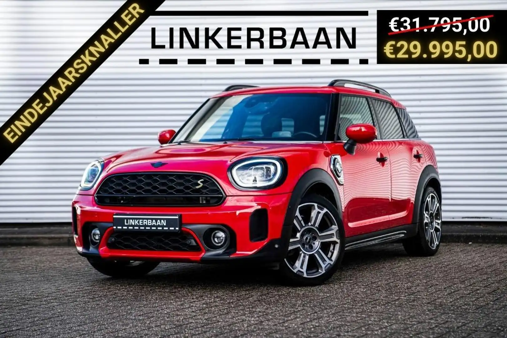 MINI Cooper SE Countryman 2.0 ALL4 Hybride | Yours | Panodak | Leder | H&K | Rouge - 1
