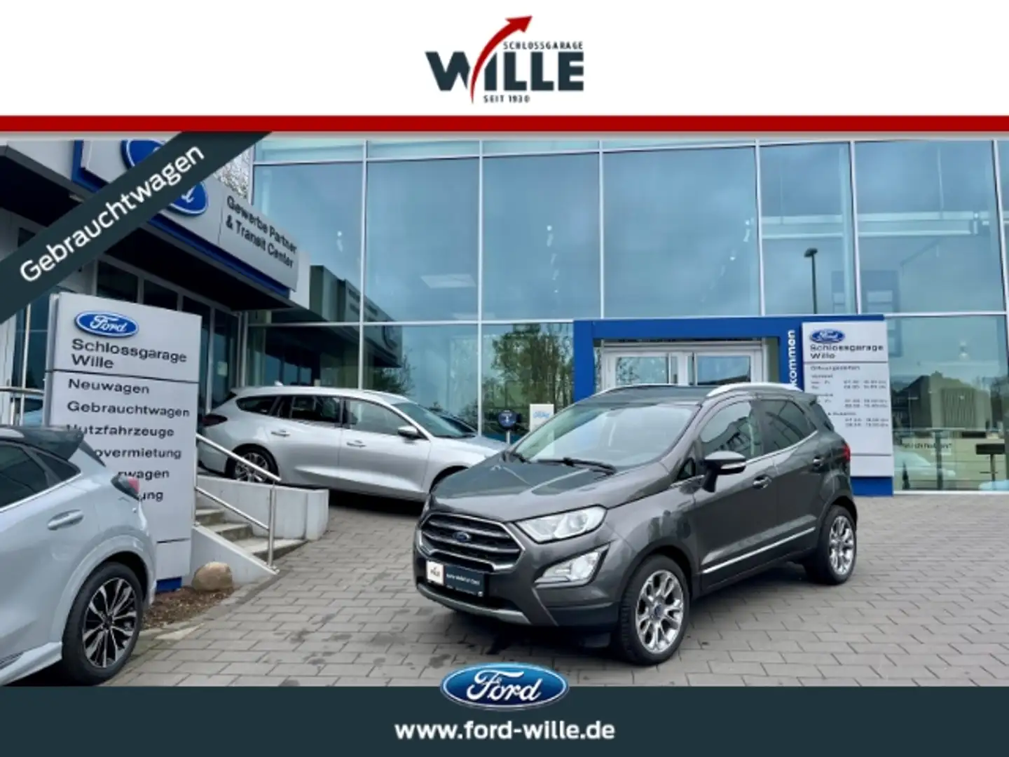 Ford EcoSport Titanium Schiebedach / Navi / RFK  EcoBoost Šedá - 1
