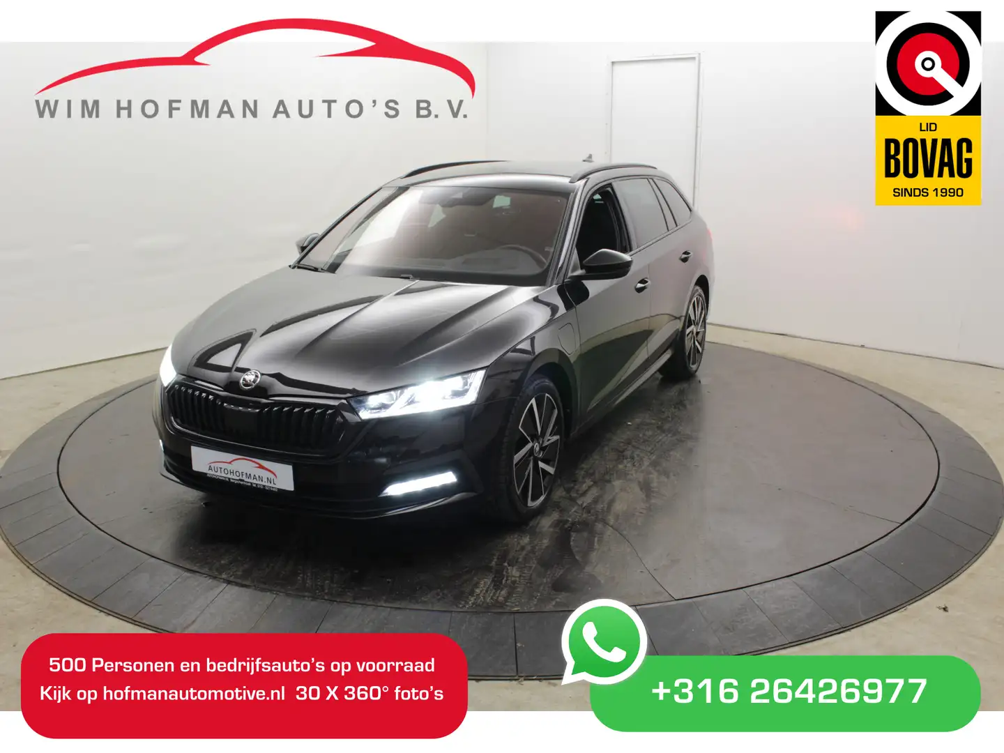 Skoda Octavia iV Sportline ZW Hemel RS Seats Camera Virtual EL A Zwart - 1