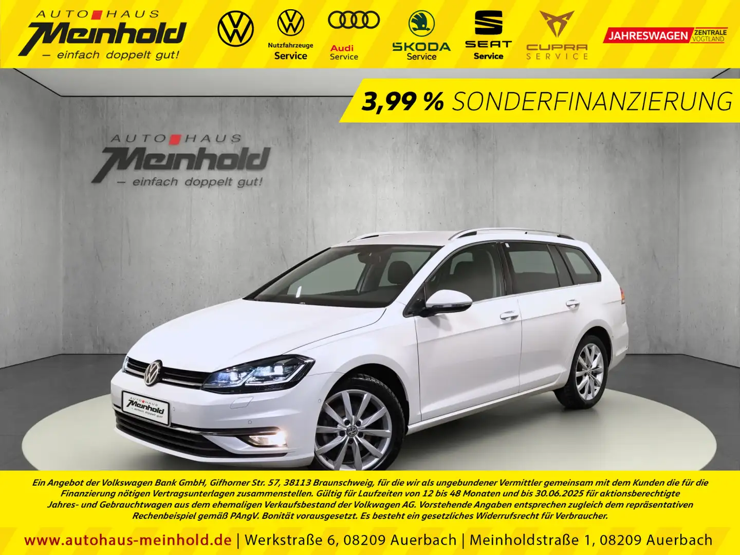 Volkswagen Golf Variant Golf VII Variant 1.5 TSI DSG Highline, Kamera Weiß - 1
