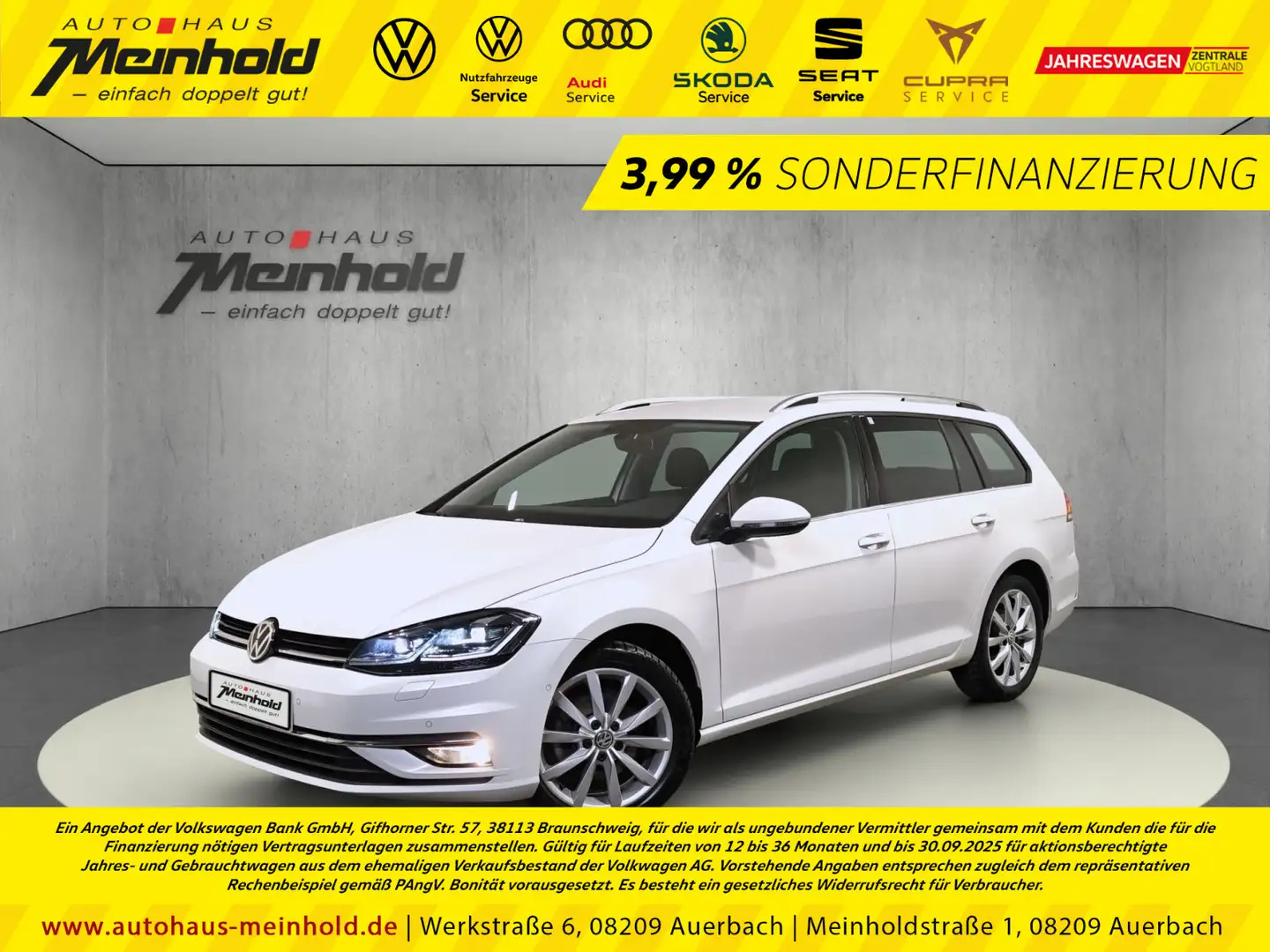 Volkswagen Golf Variant Golf VII Variant 1.5 TSI DSG Highline, Kamera Weiß - 1