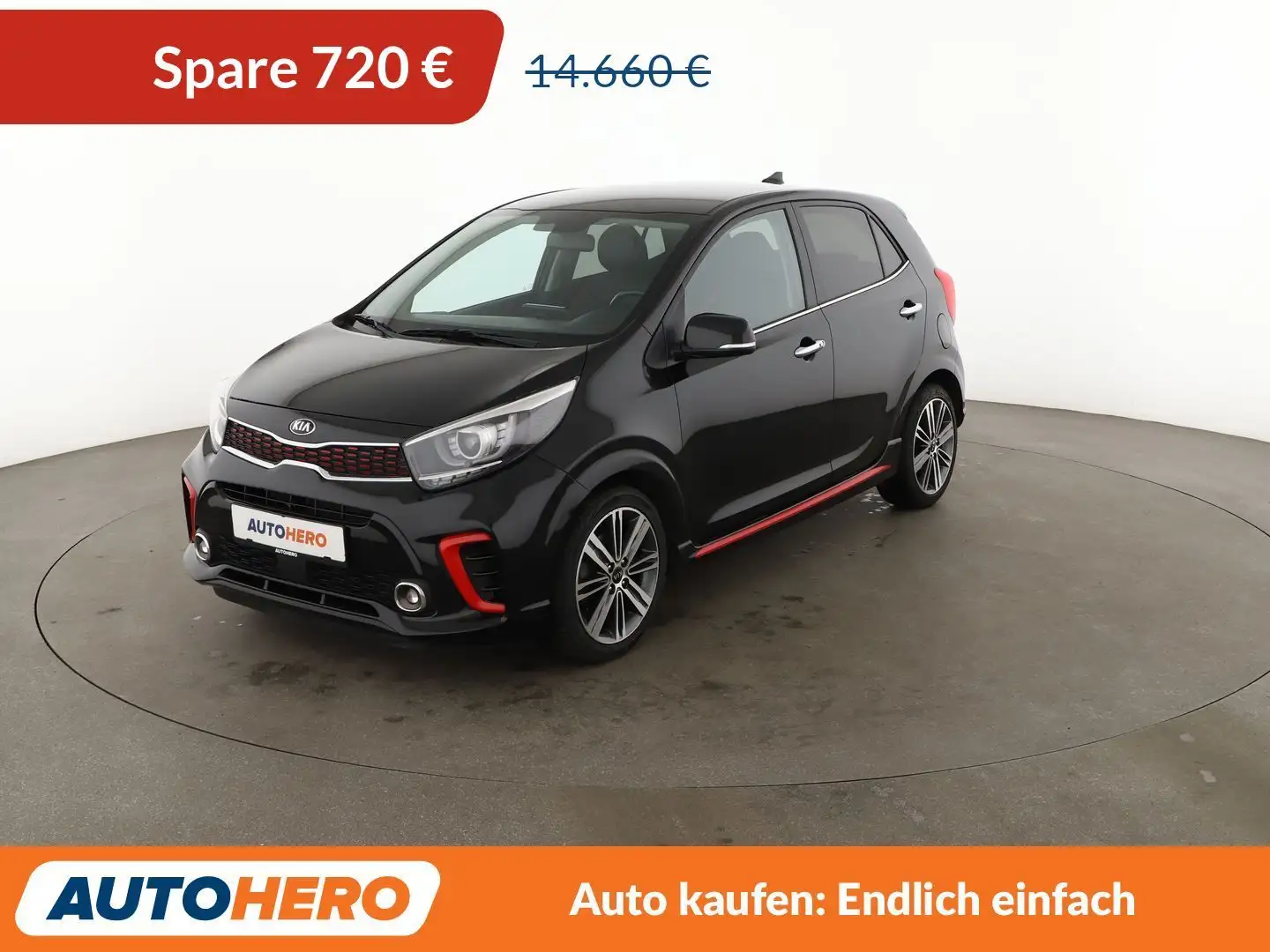 Kia Picanto 1.2 GT Line*NAVI*TEMPO*CAM*PDC*SHZ*KLIMA* Schwarz - 1