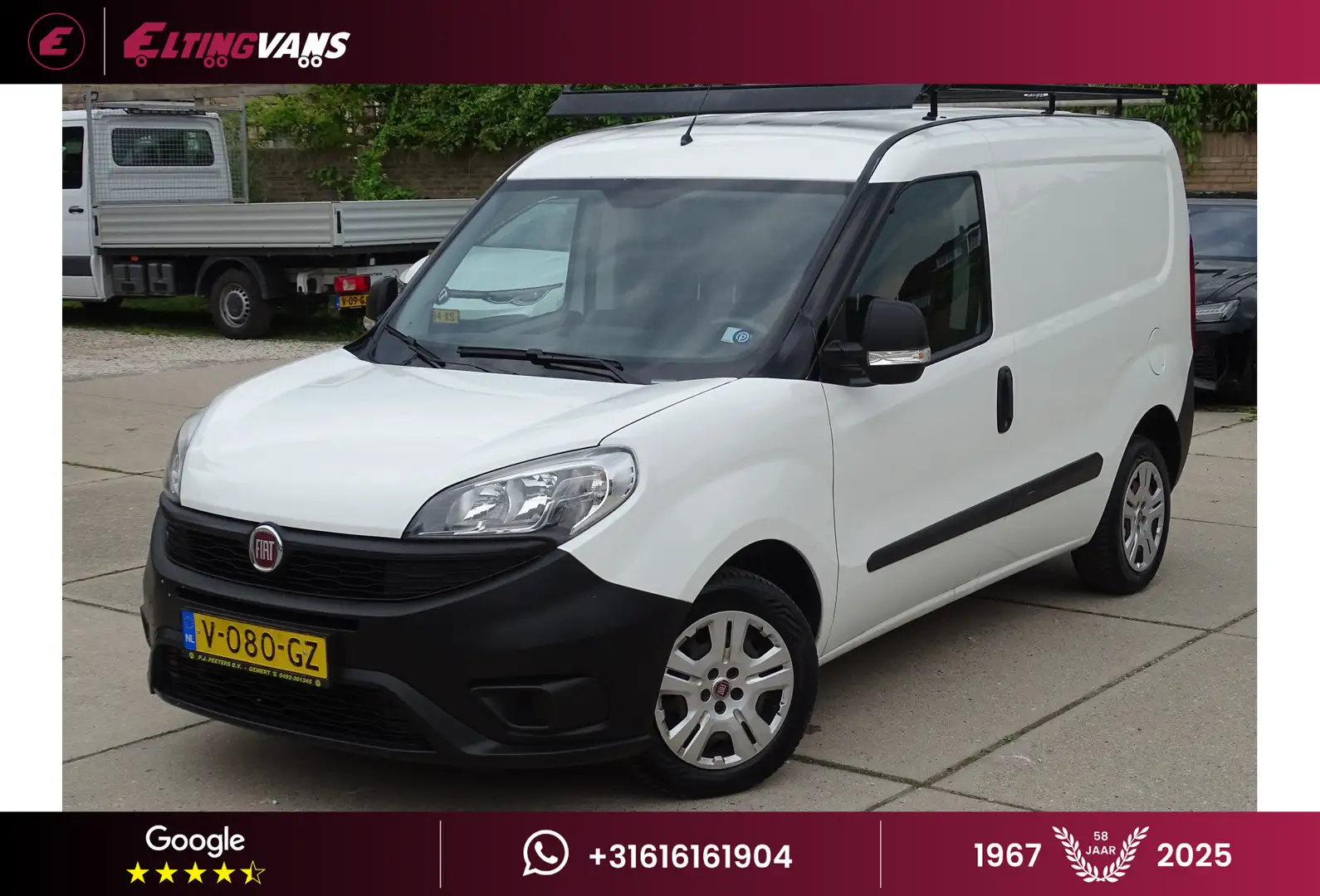 Fiat Doblo Cargo 1.3 MJ Imperiaal Euro 6 Blanc - 1