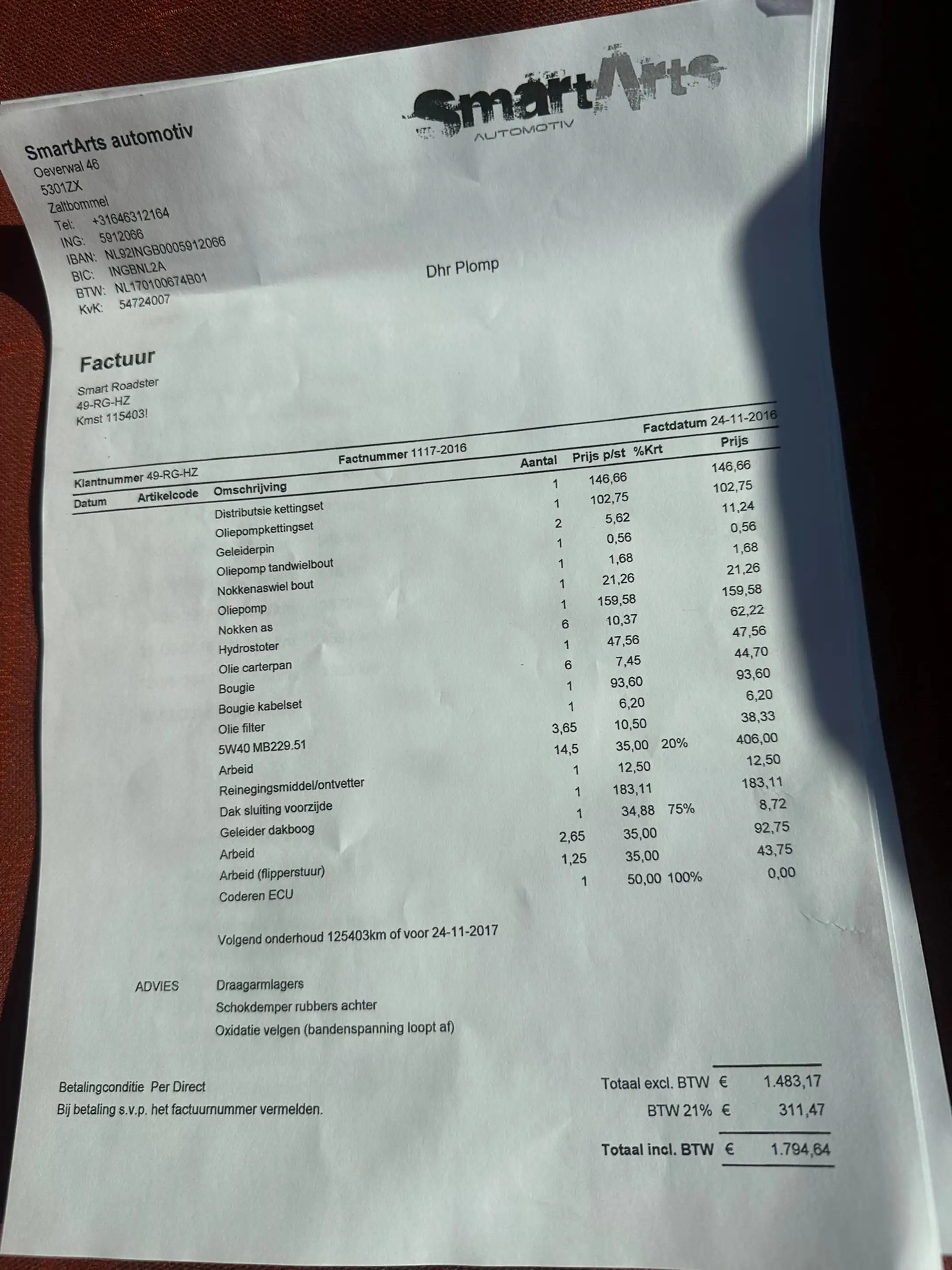 smart roadster 0.7 automaat — photo 9