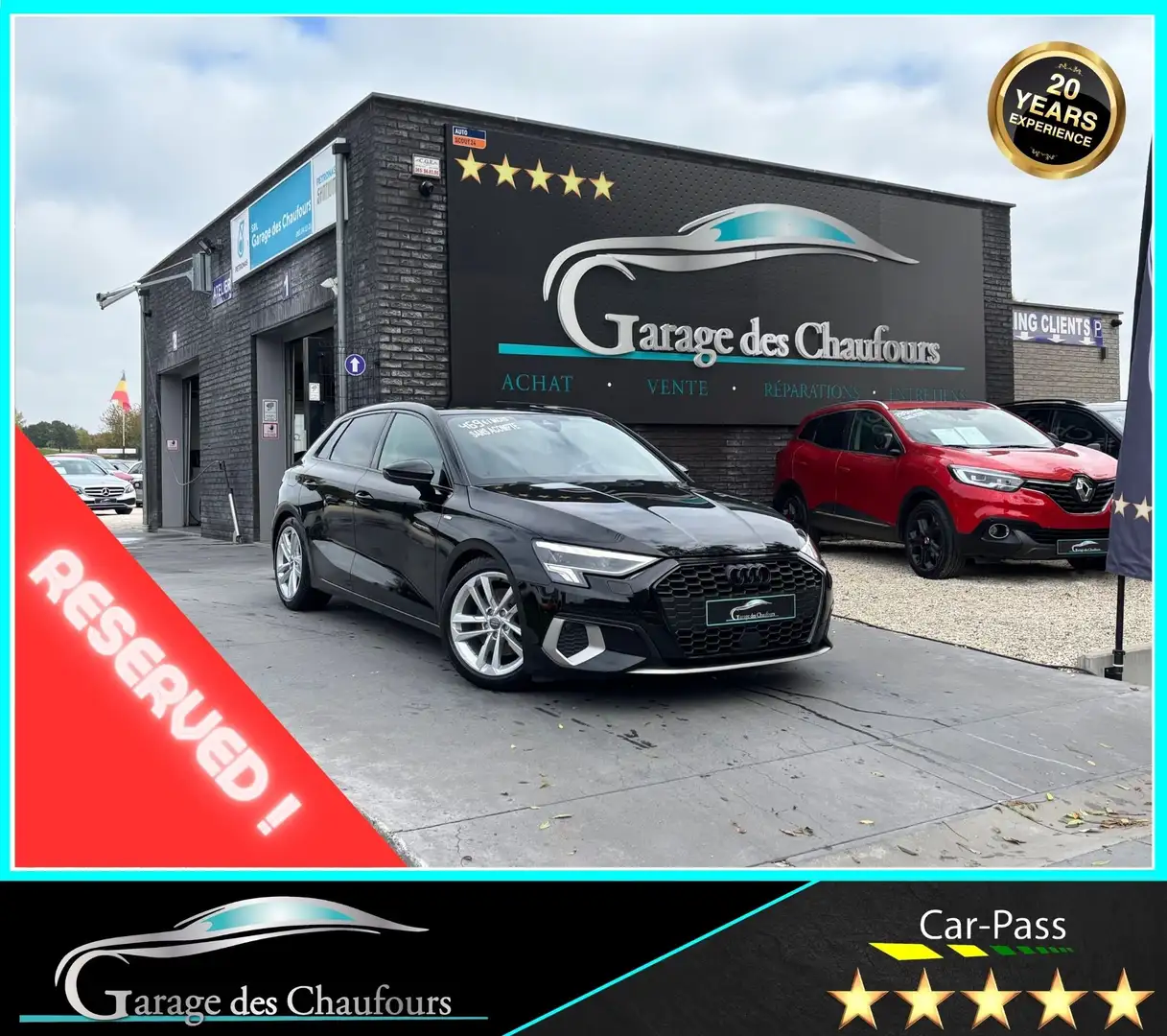 Audi A3 Sportback 35 TFSI - ! S tronic ! - CarPlay - Eu6d Noir - 1