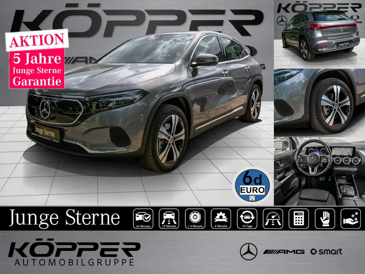 Mercedes-Benz EQA 250 + Progressive AHK Head Up Kamera Distro. Gris - 1