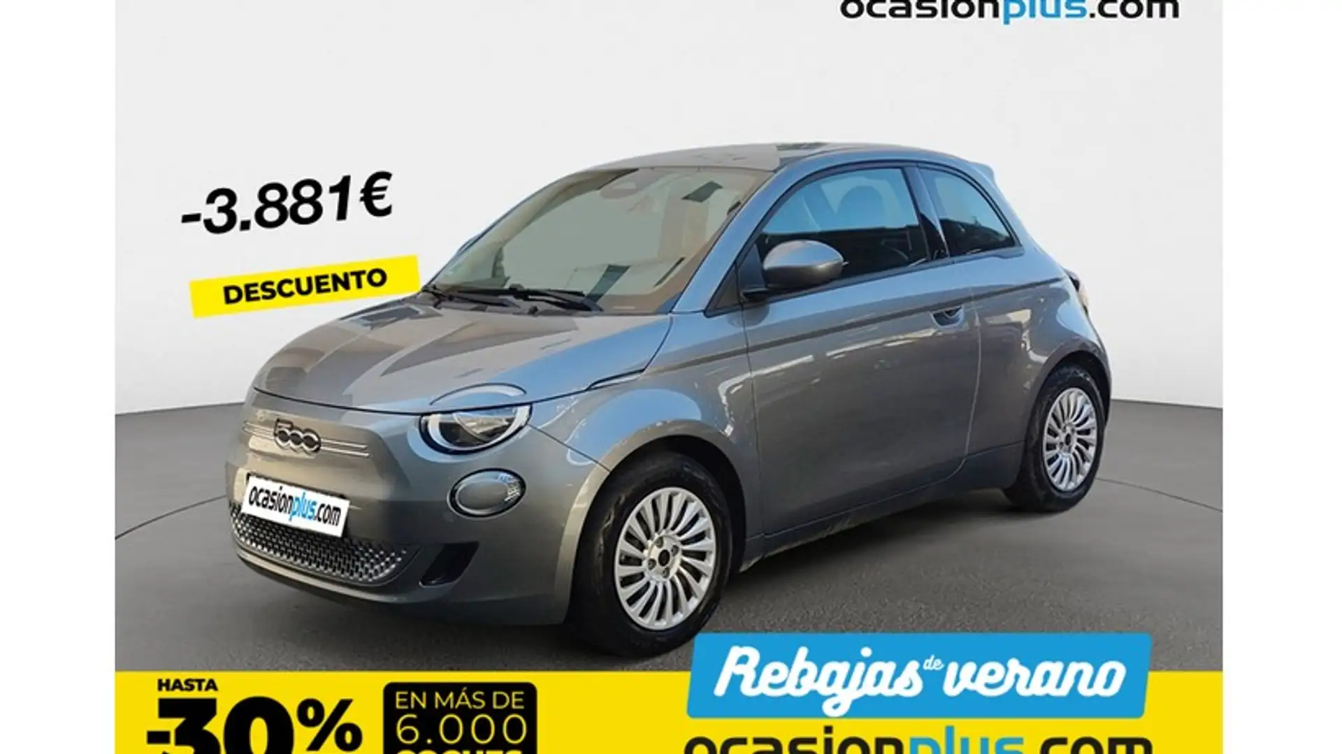 Fiat 500e 70Kw Action Gris - 1