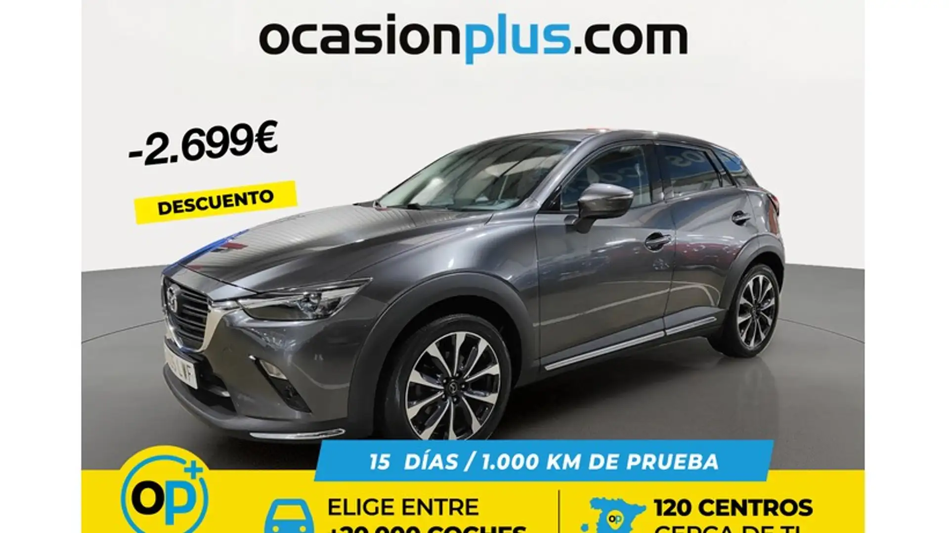 Mazda CX-3 2.0 Skyactiv-G Zenith 2WD 89kW Gris - 1