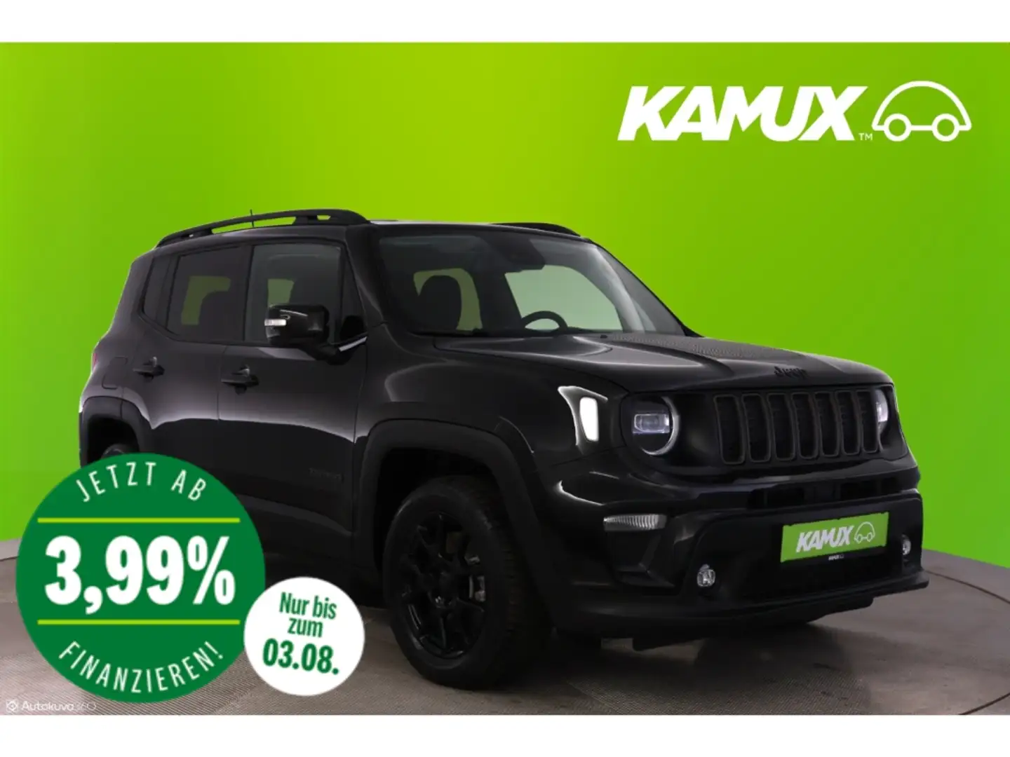 Jeep Renegade 1.3PlugIn-Hy.AWD Aut.Limited+NAVI+TEMPO Zwart - 1