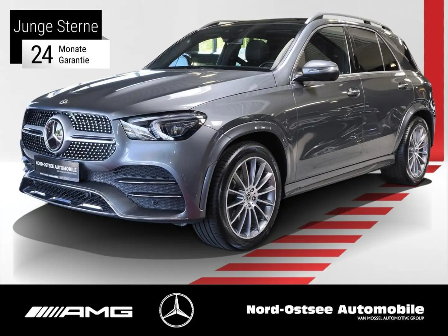 Mercedes-Benz GLE 350 d 4M AMG PANO AHK DISTRO AIRM KEYLESS Grijs - 1