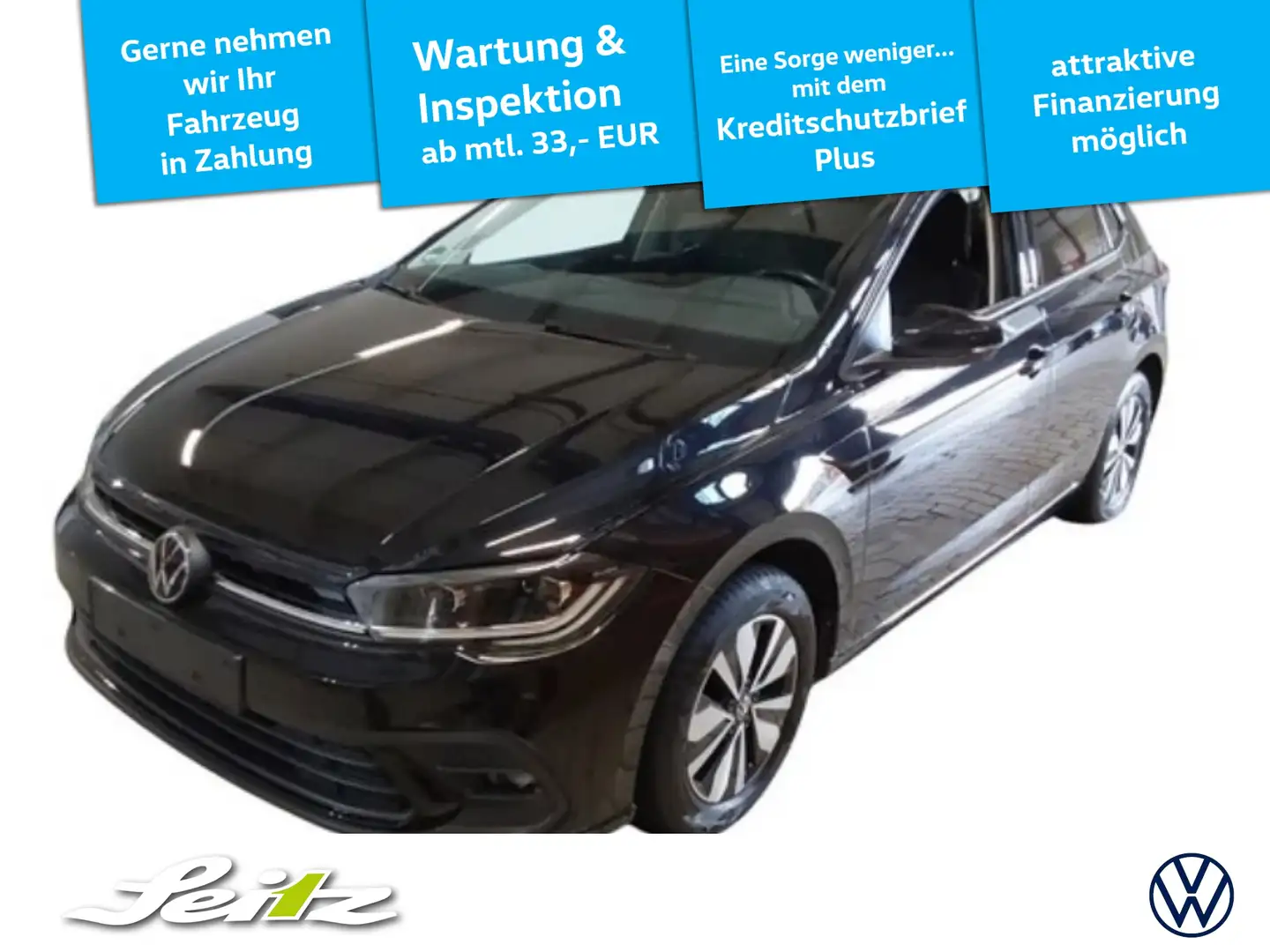 Volkswagen Polo VI 1.0 Move *MATRIX*KAMERA*SITZH* Zwart - 1