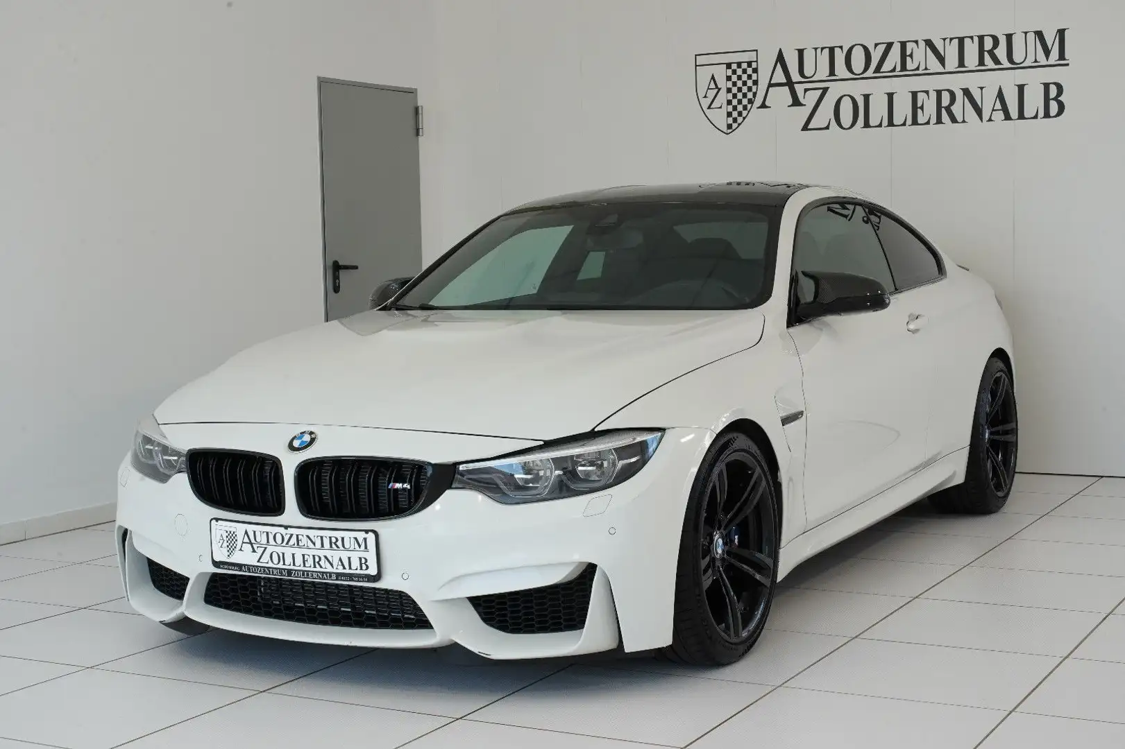 BMW M4 Coupe *SCHALTER*CARBON*HUD*H&K*SPUR*360°CAM* Blanco - 2