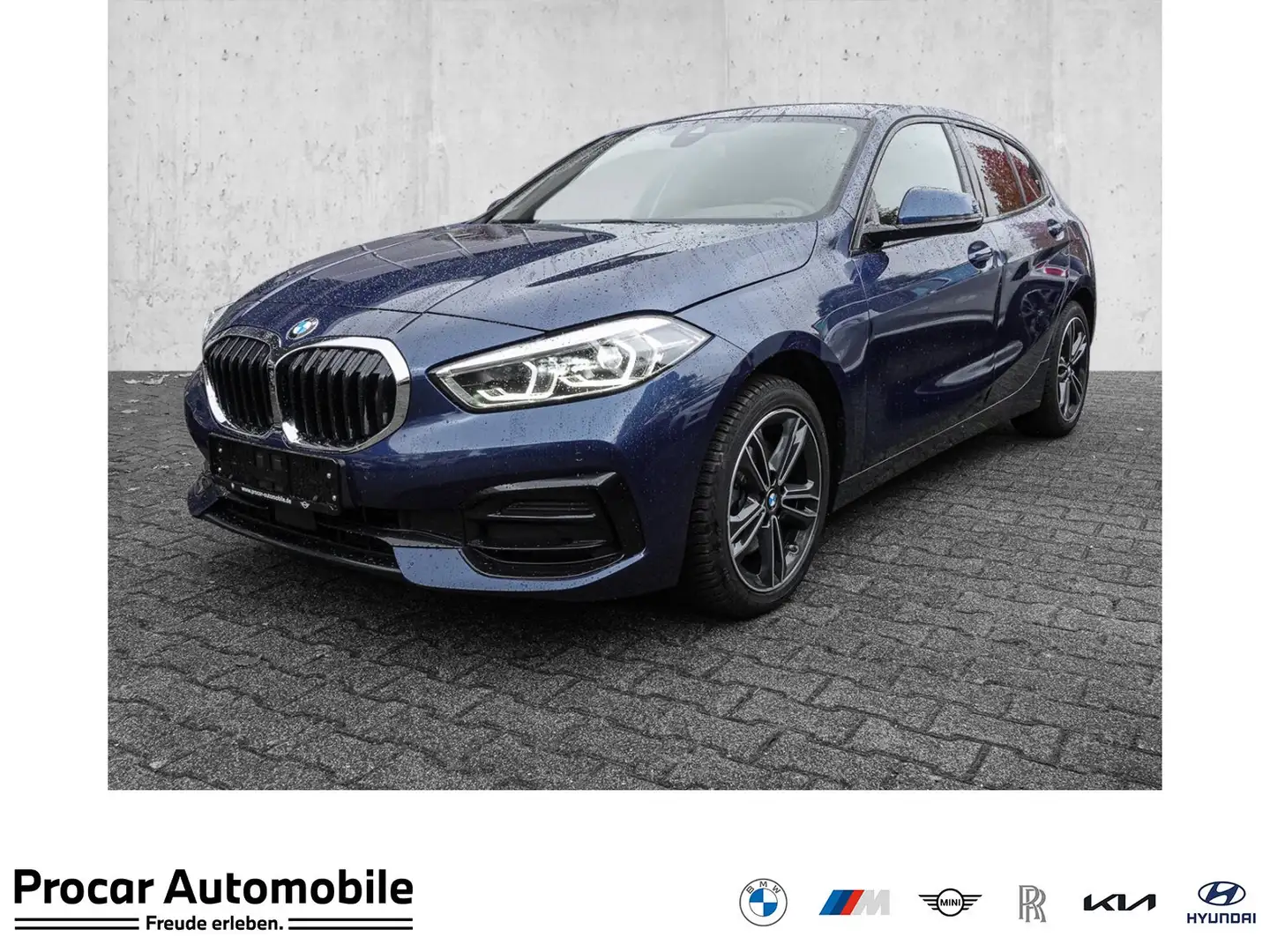 BMW 118 i NAVI LED PDC V+H DAB Tempomat LM Blau - 1