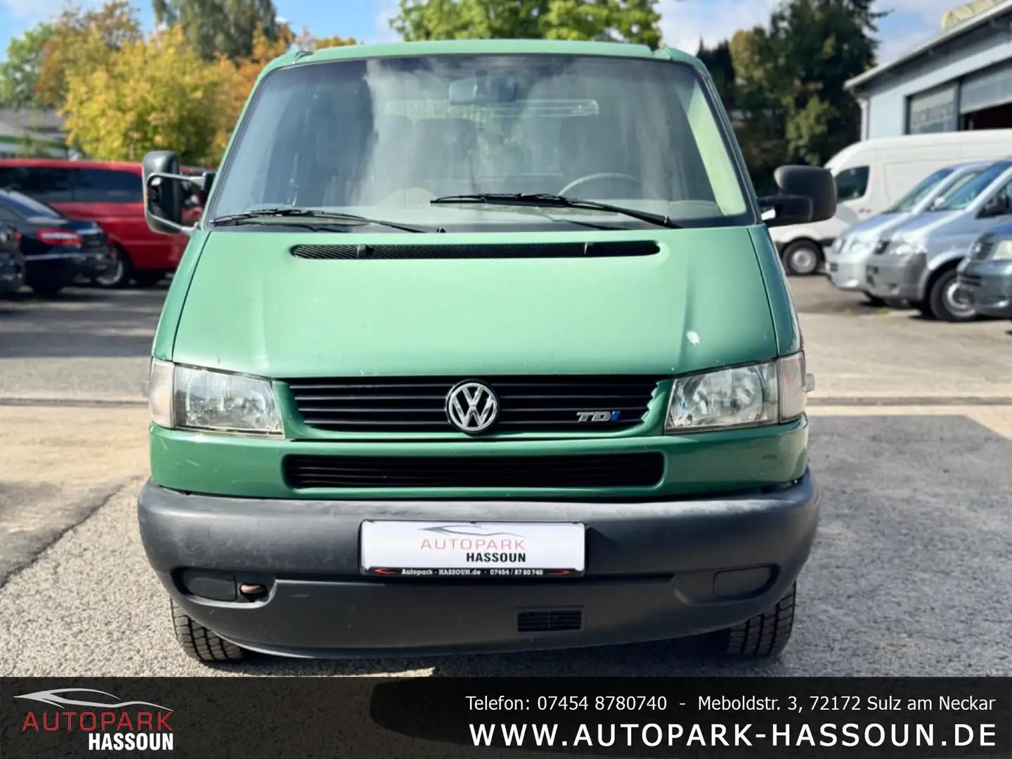 Volkswagen T4 Pritsche Doka Syncro TÜV 08/26 6-Sitz. Allrad Grün - 2