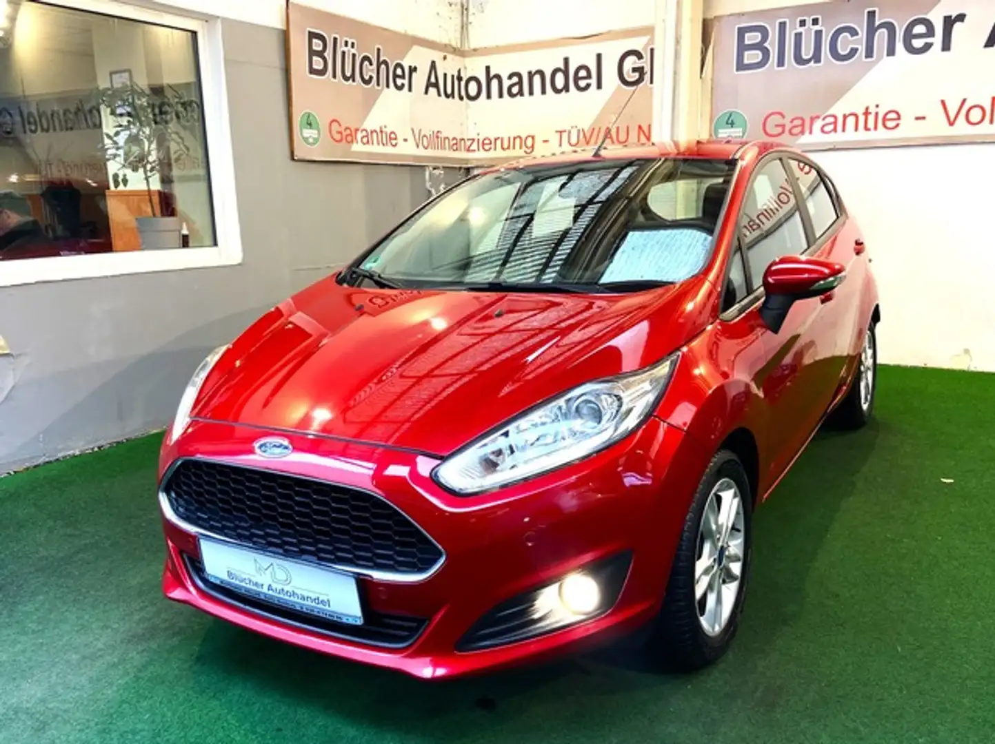 Ford Fiesta Automatik 5 Türen Bluetooth Sitzheizung PDC LED Rood - 1
