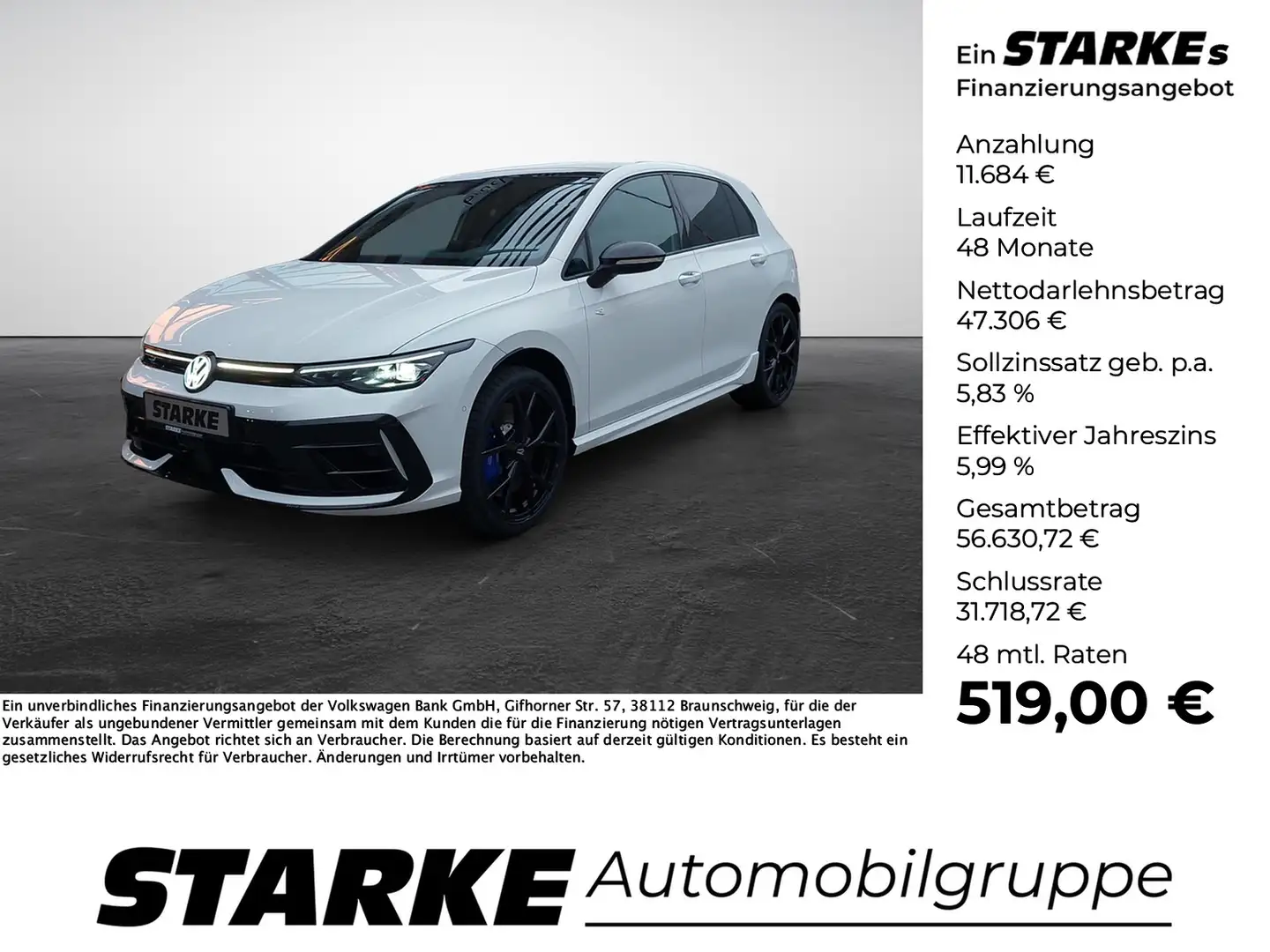 Volkswagen Golf R 2.0 TSI DSG 4M Wit - 1