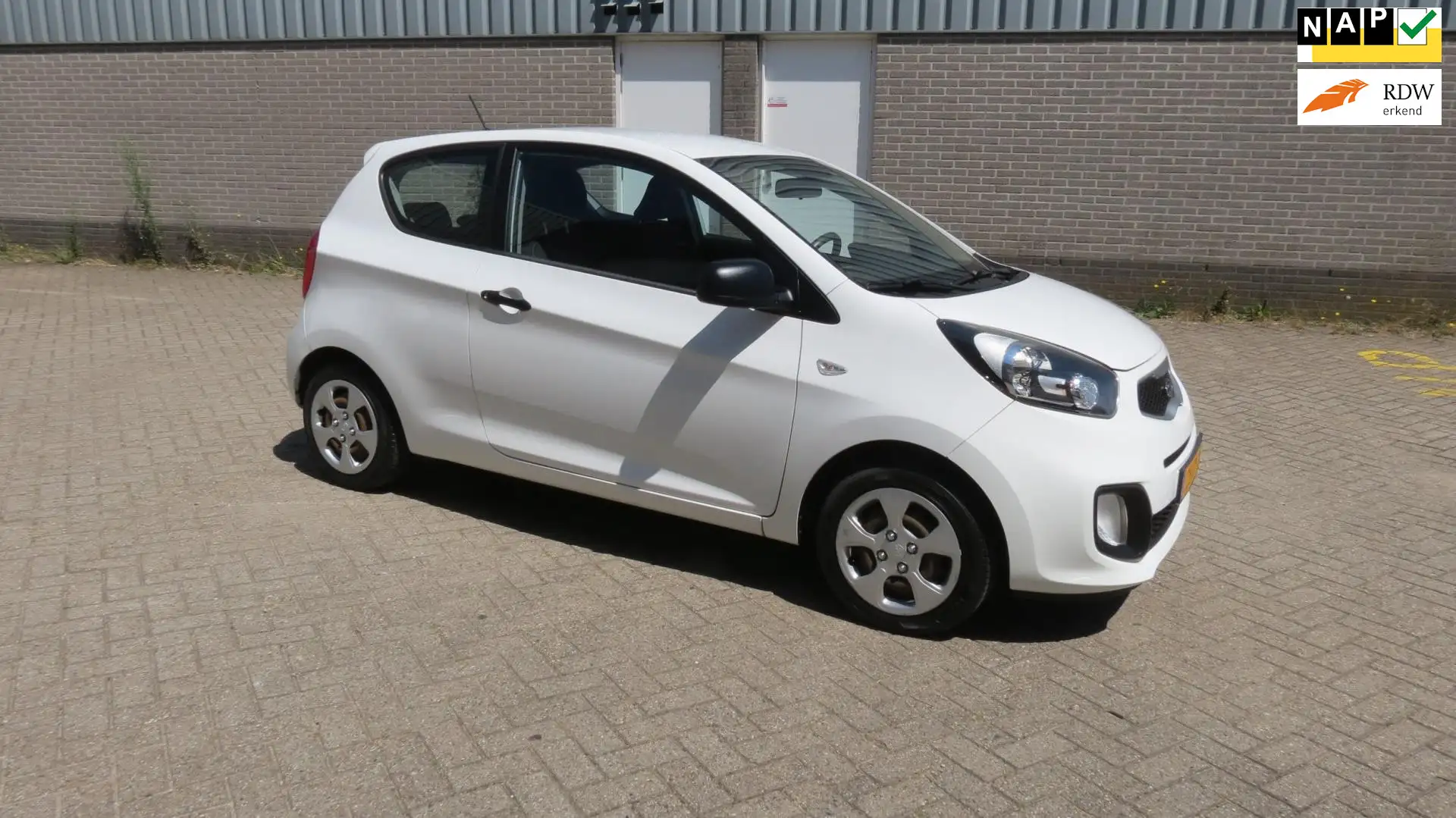 Kia Picanto 1.0 CVVT Airco Weiß - 1