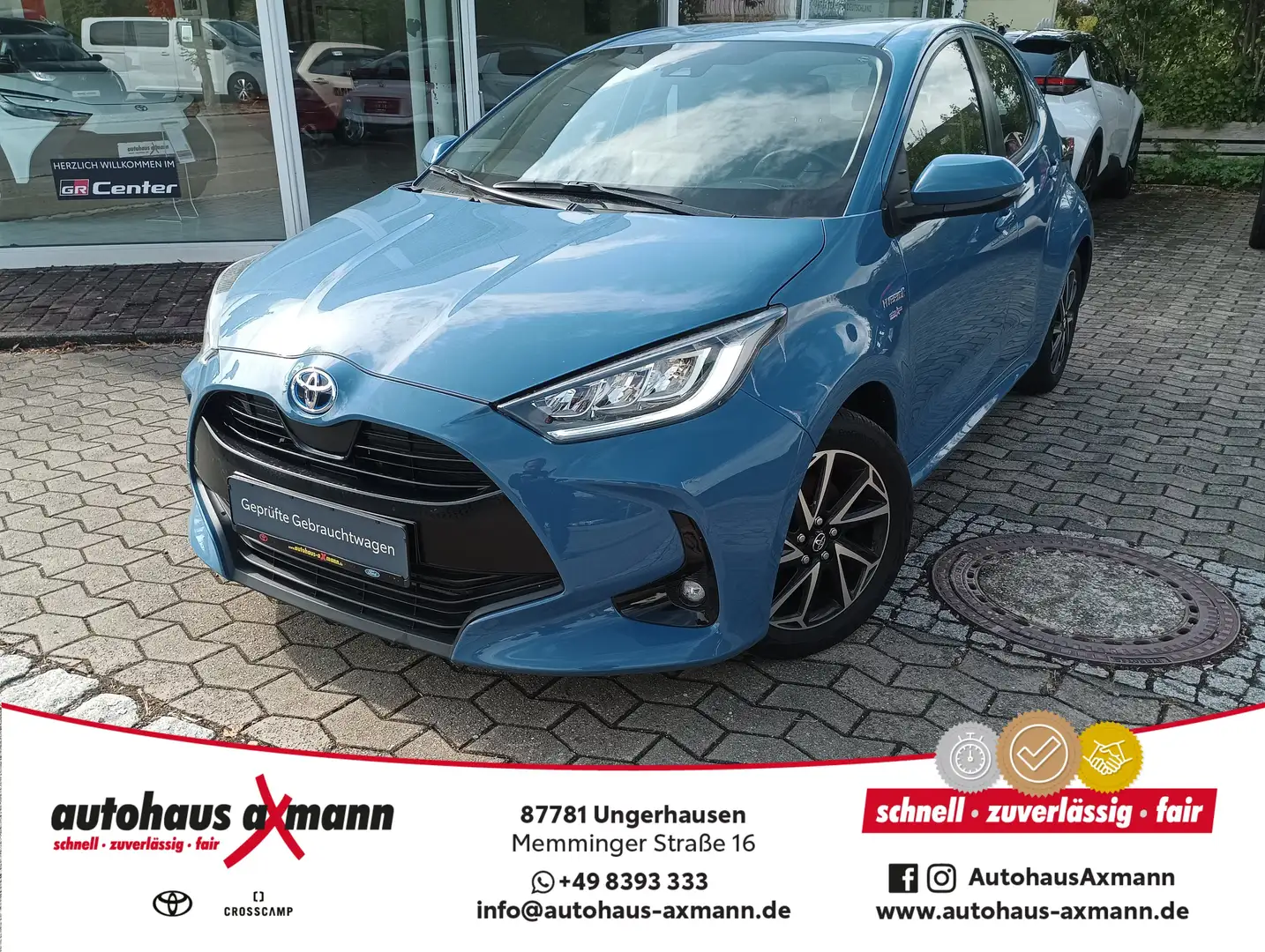 Toyota Yaris Hybrid 1.5 VVT-i Club *Kamera*Klima* Blau - 1