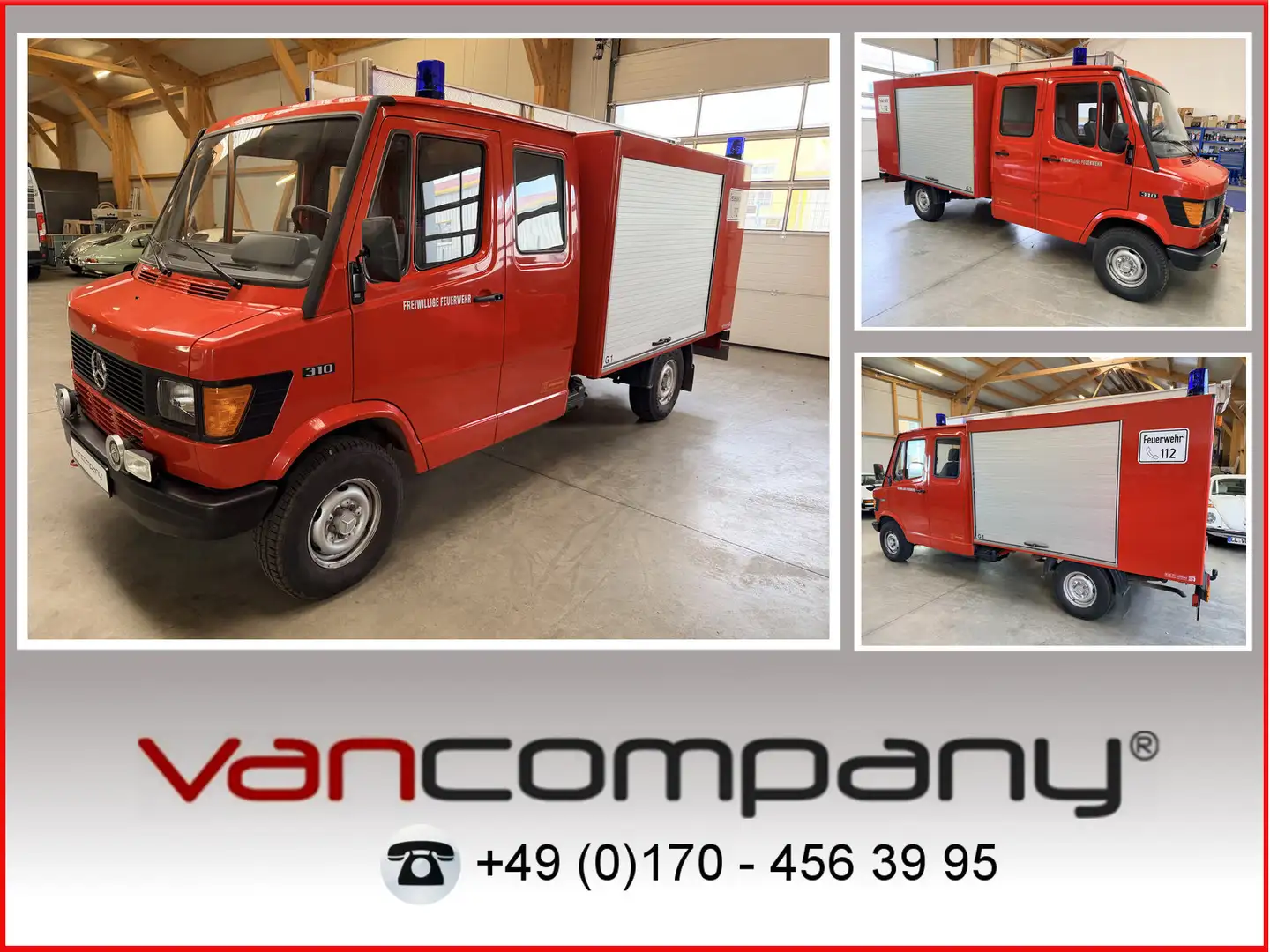 Mercedes-Benz T1 310 Bremer Doka perfekt! Rot - 1