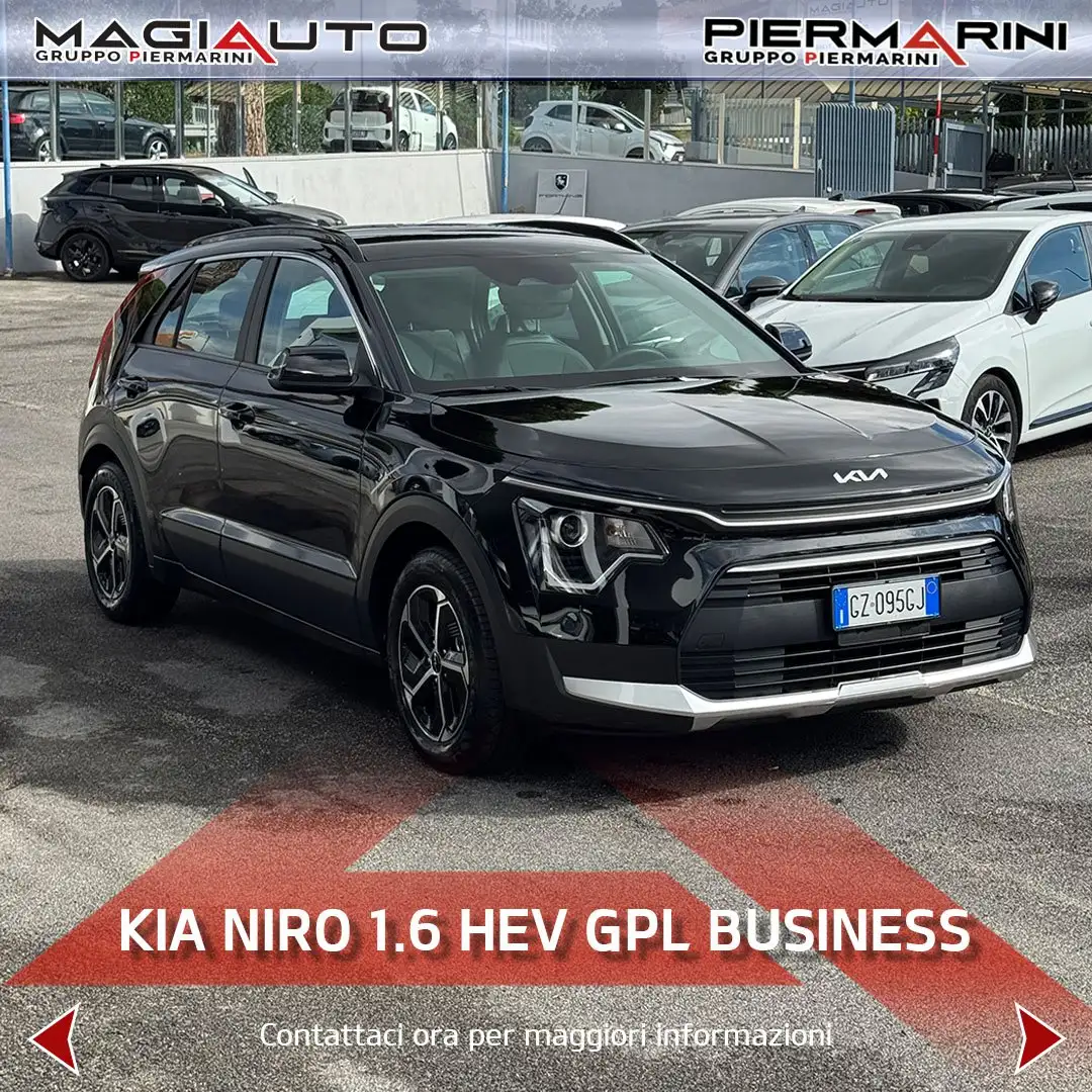 Kia Niro Niro Tri-Fuel 1.6 GDi DCT HEV GPL Business Negro - 1