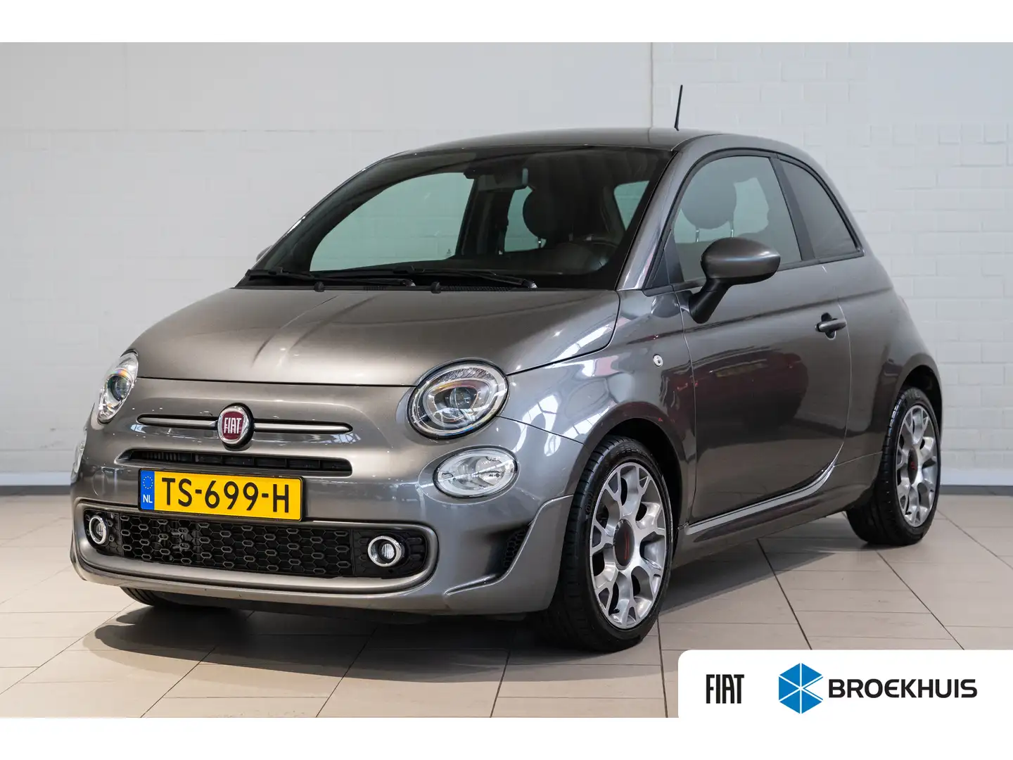 Fiat 500 0.9 TwinAir Turbo Sport | Navigatie | Parkeersenso Grijs - 1