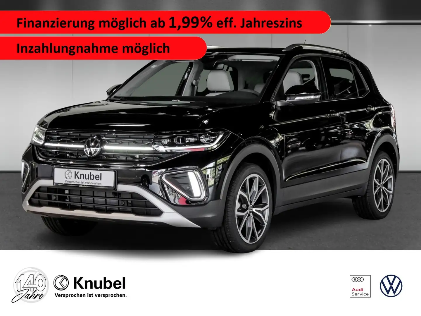 Volkswagen T-Cross Style 1.5 TSI DSG IQ.Light Navi AHK TravelAss. ... Noir - 1