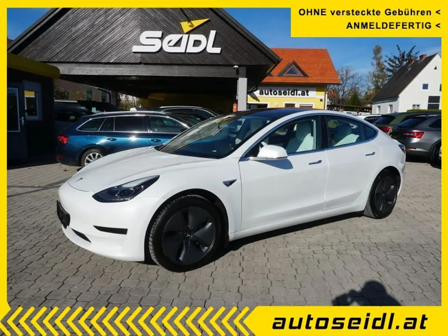 Tesla Model 3 Standard Range *PANORAMADACH+LED+NAVI* Weiß - 1