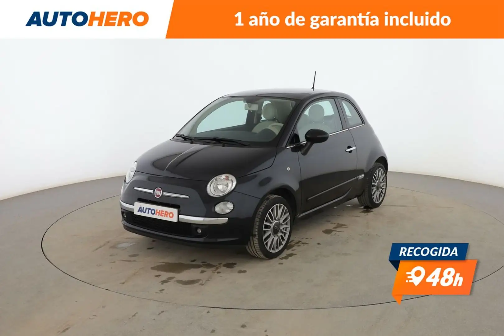 Fiat 500 1.2 Lounge Negro - 1
