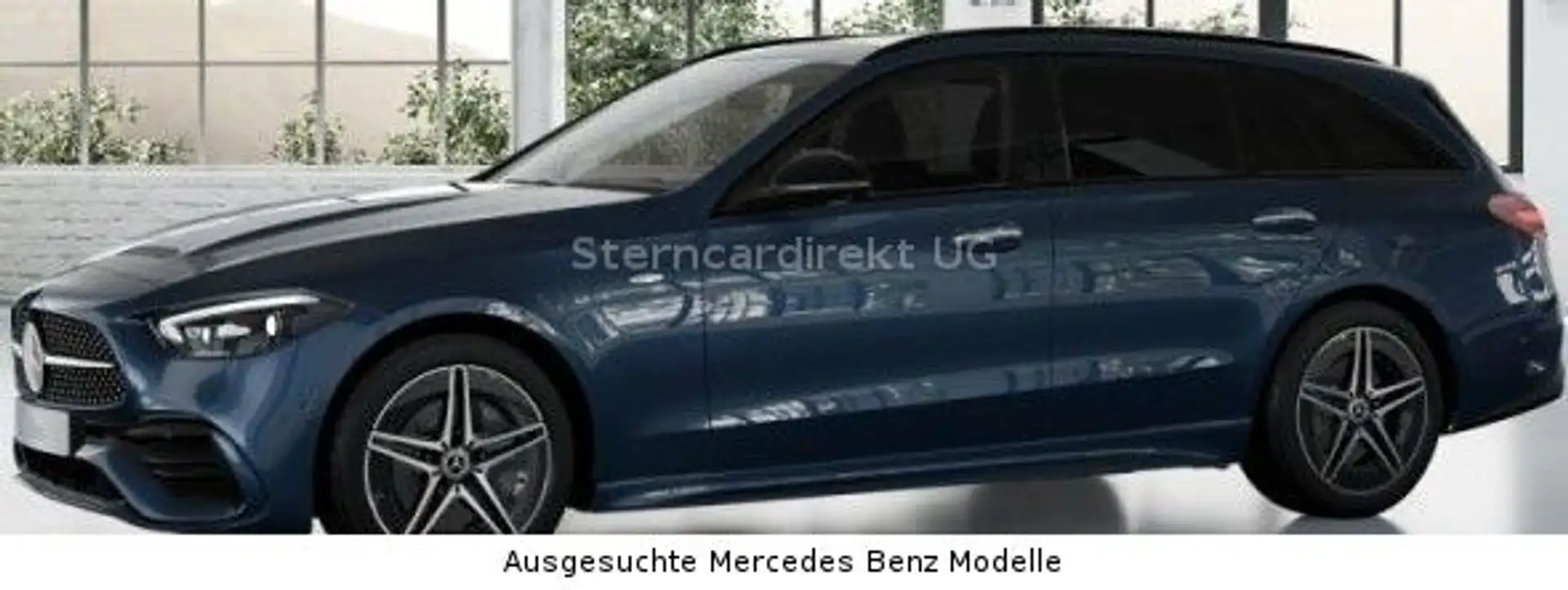 Mercedes-Benz C 300 e T AMG PANO MEMORY DISTRO AHK LED TWA Blu/Azzurro - 1