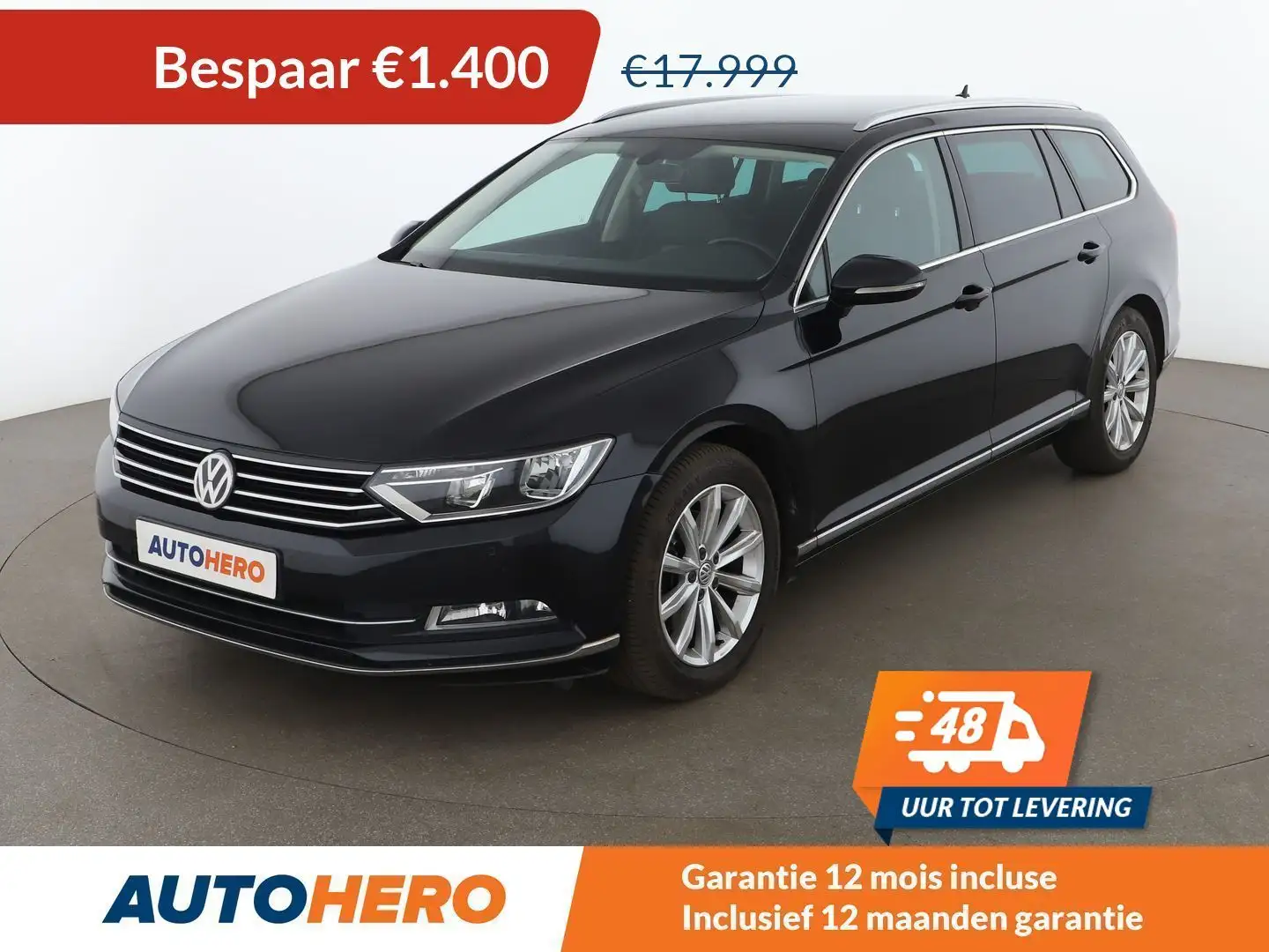 Volkswagen Passat 2.0 TDI Highline BlueMotion Zwart - 1
