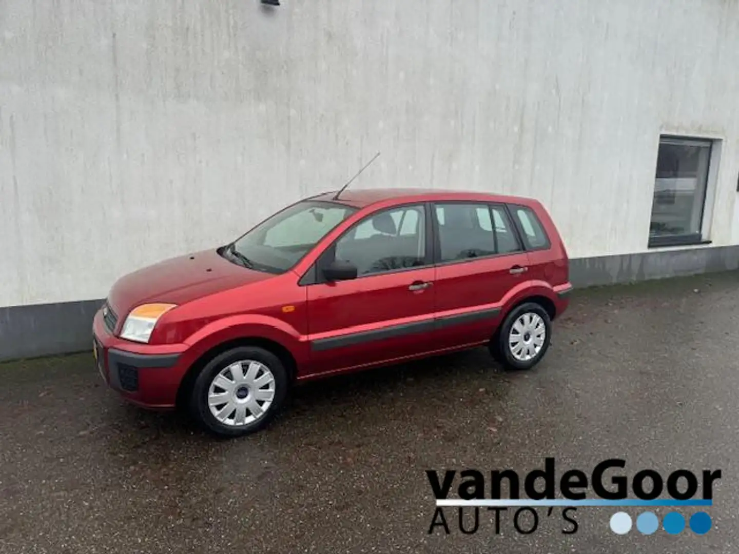 Ford Fusion 1.4-16V Cool & Sound, '08, airco, 98000 km en apk Piros - 1