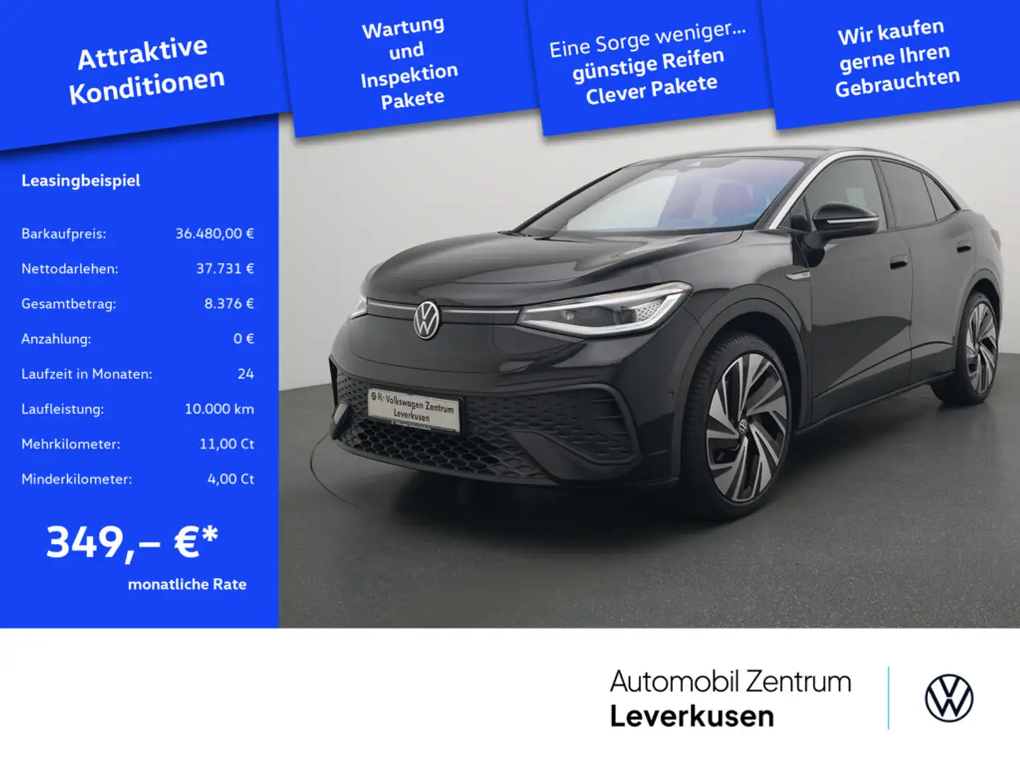 Volkswagen ID.5 Pro Performance MATRIX AHK KEYLESS NAVI Чёрный - 1