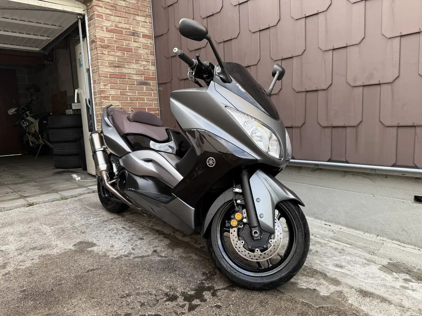Yamaha TMAX 500 akrapovic Gris - 1